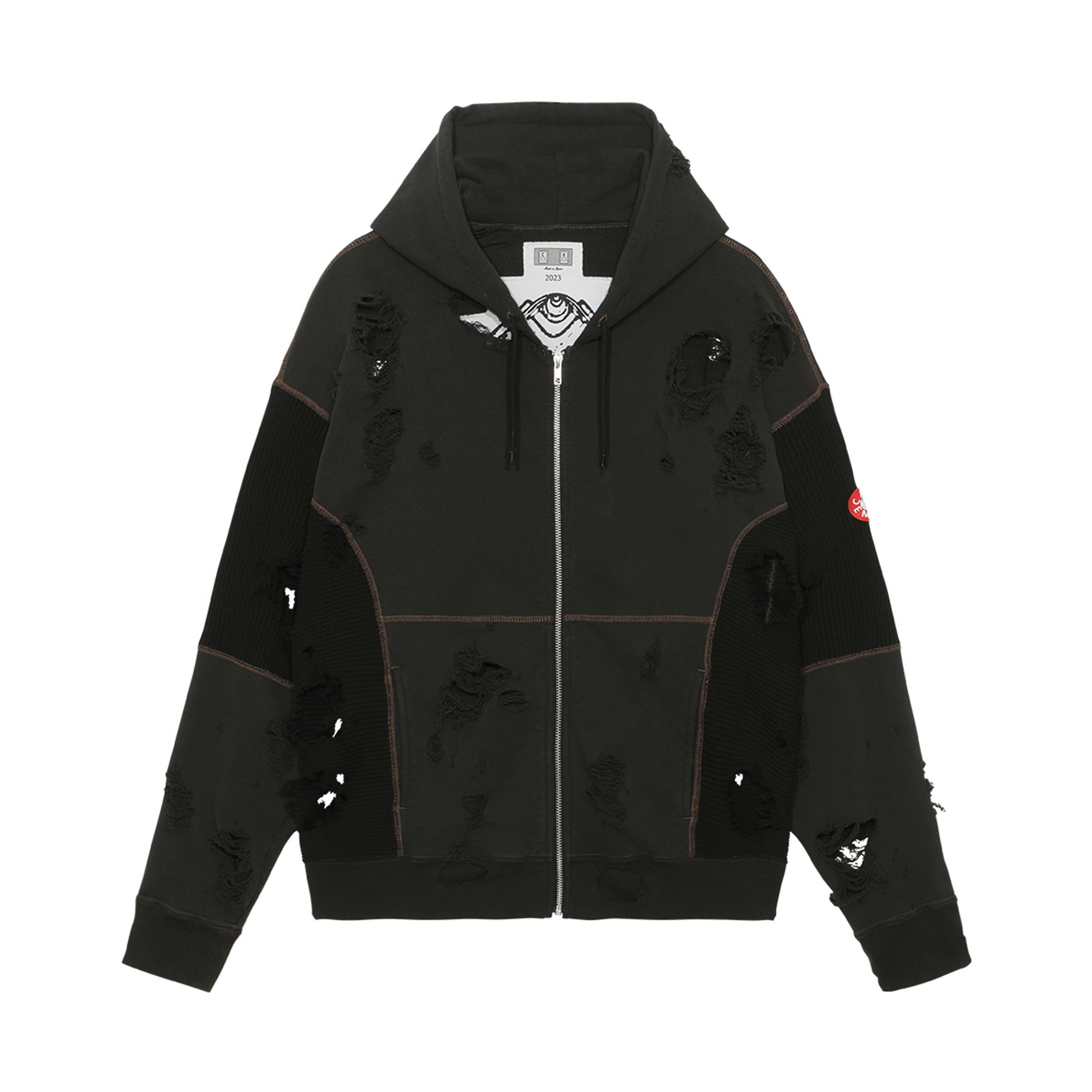 Cav Empt Plague Wide Rib Cut Zip Hoody | antithesisstore Cav Empt Plague Wide Rib Cut Zip Hoody | antithesisstore