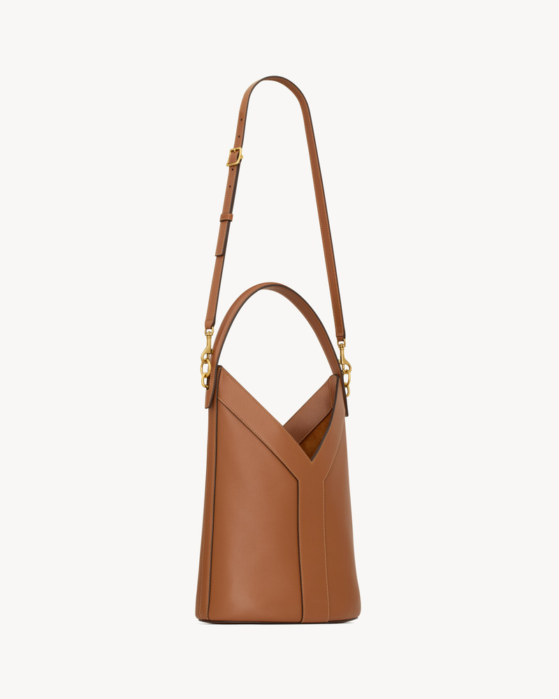 Y TOP-HANDLE BUCKET IN LEATHER 5