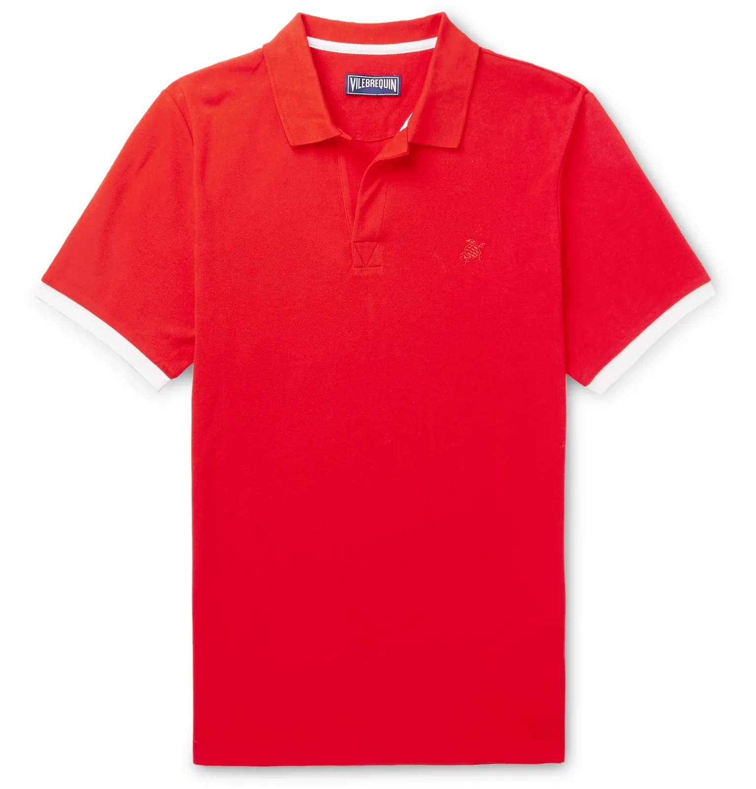 Palatin Slim-Fit Contrast-Tipped Cotton-Piqué Polo Shirt - 1