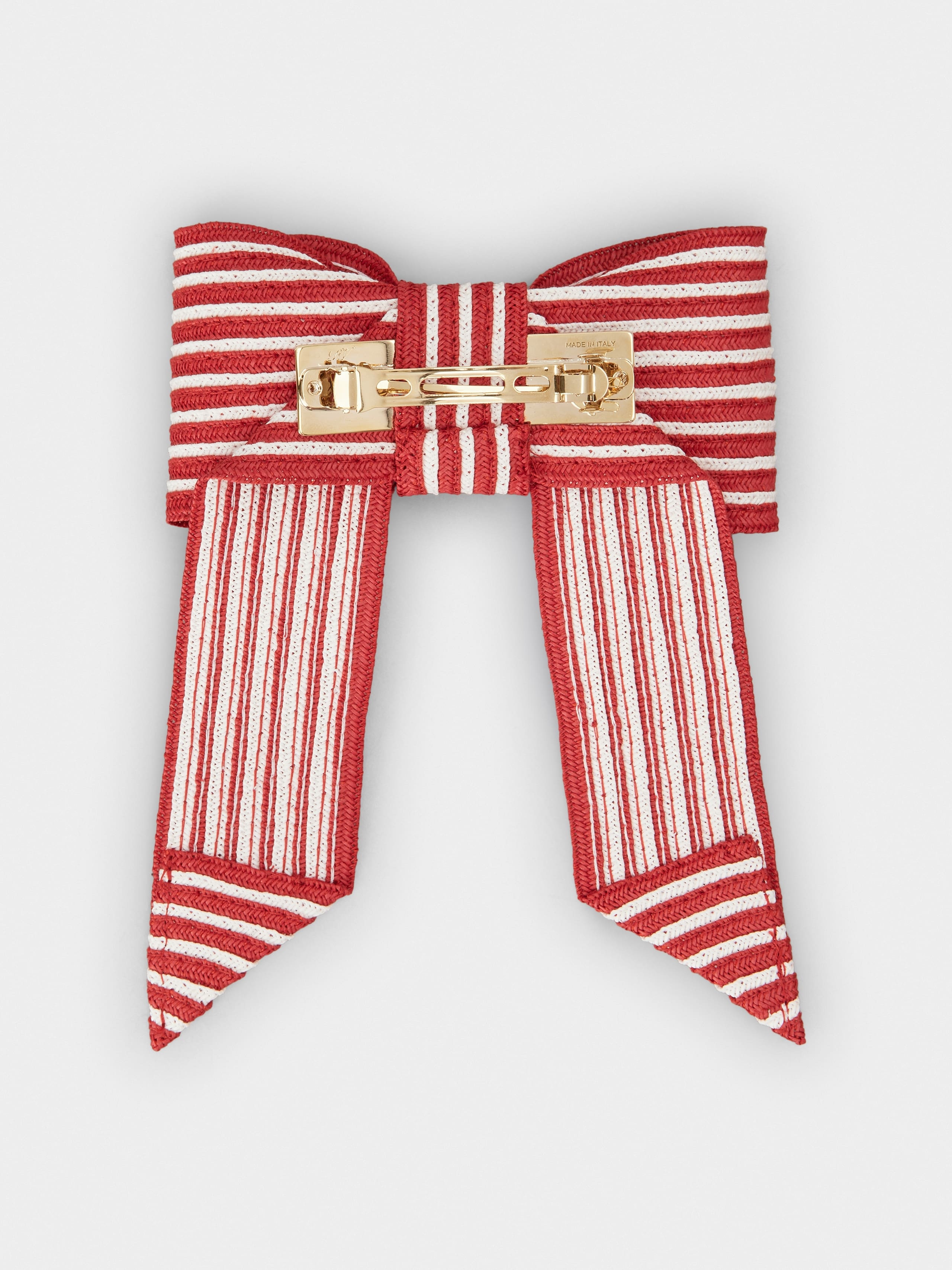 Broche Vivier Hair Clip in raffia - 2