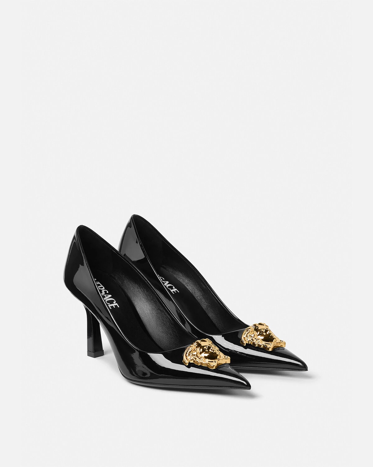 La Medusa Patent Mid Leather Pumps - 2