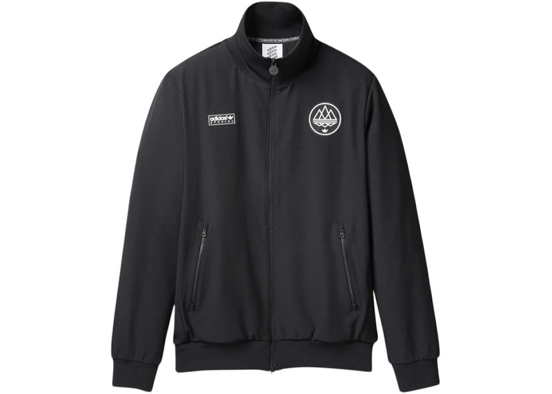 남자의 adidas 본래 x spezial 크로스오버 가슴 상표 로고 대 고리 스포츠 재킷 검정 HC0403 1