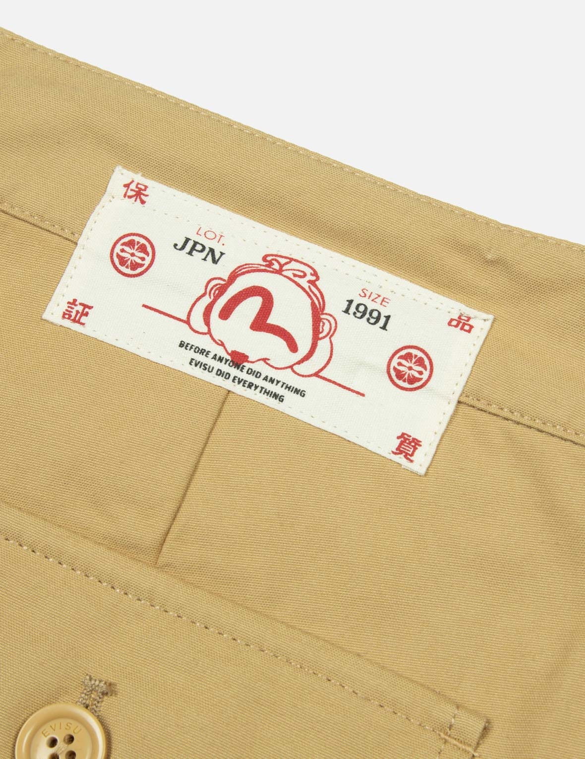SEAGULL EMBROIDERY AND FLAG WOVEN LABELS RELAX FIT CHINO PANTS - 12