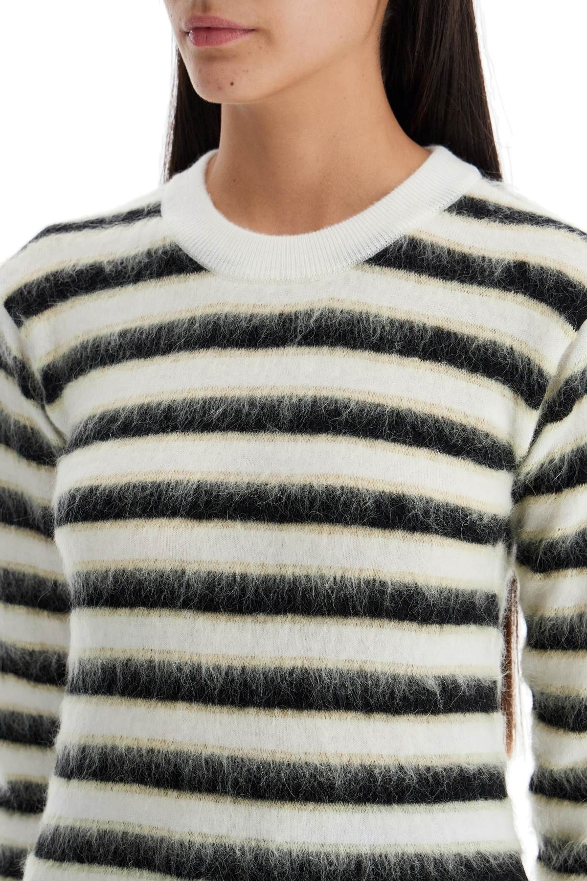 STRIPED CREWNECK PULLOVER - 5