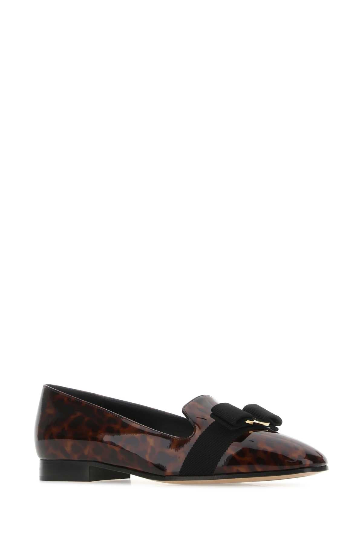 Salvatore Ferragamo Women Printed Leather Laufer Ballerinas - 2