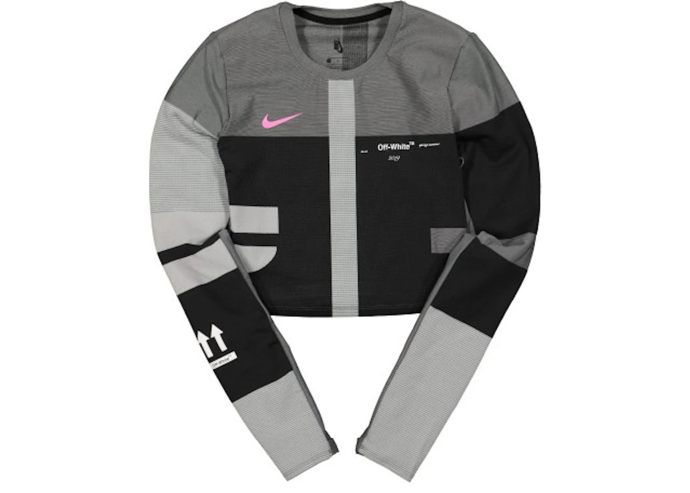 OFF-WHITE x Nike Women's Easy Run Top Vast Grey - 1