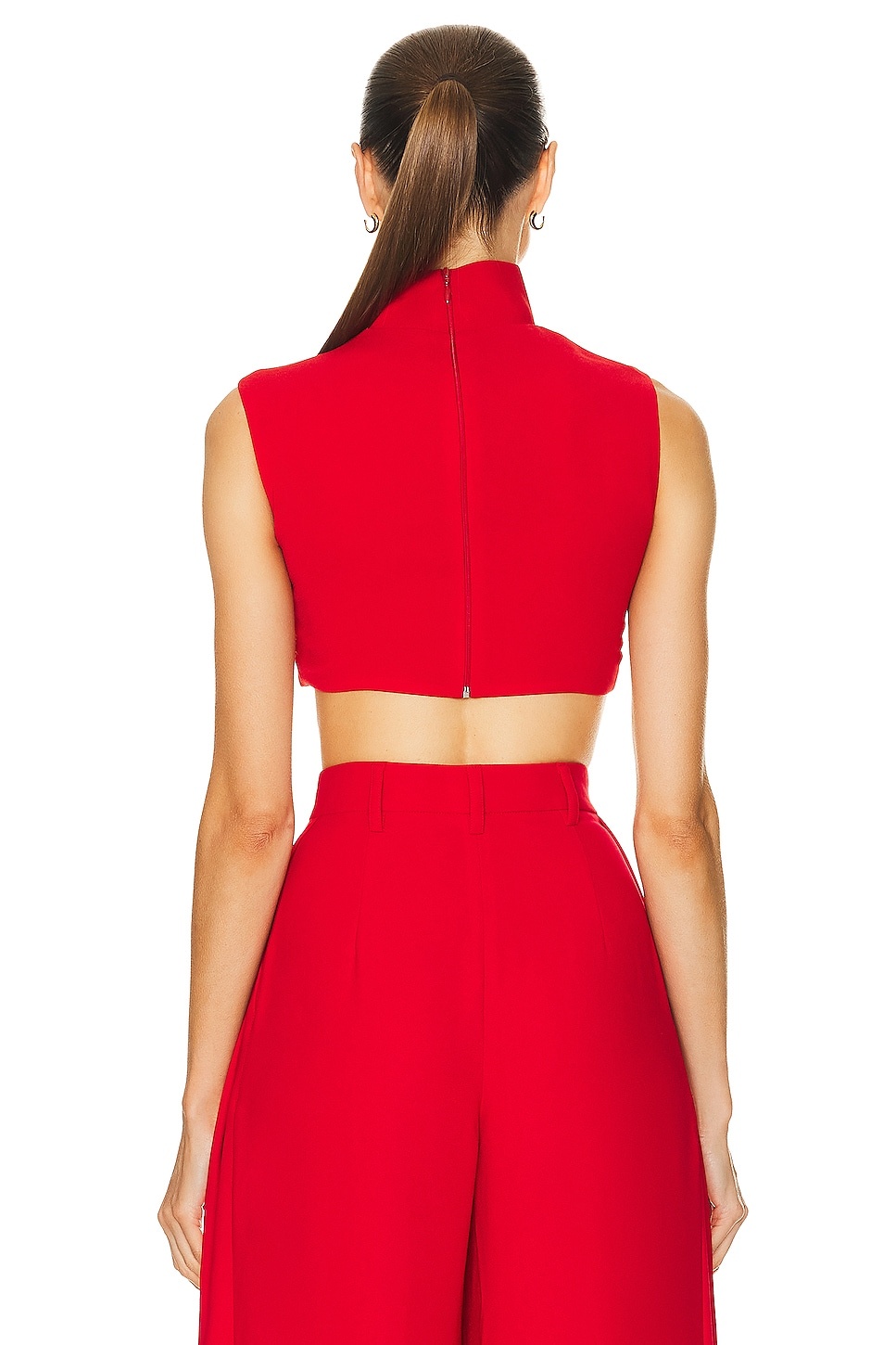 Turtleneck Sleeveless Crop Top - 3