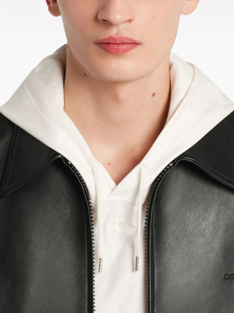 zip-up leather jacket 5