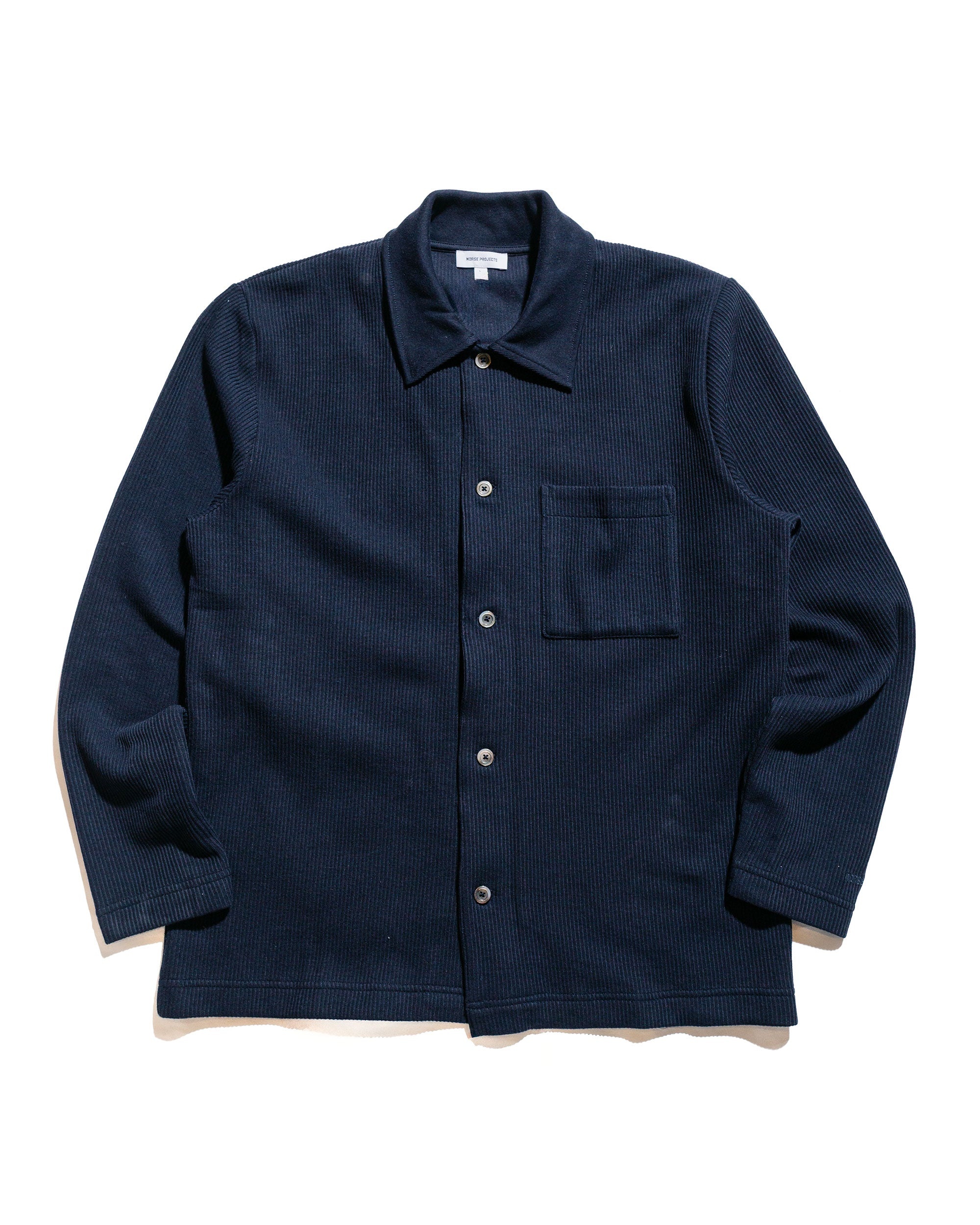 Jorn Double Face Overshirt Dark Navy - 1