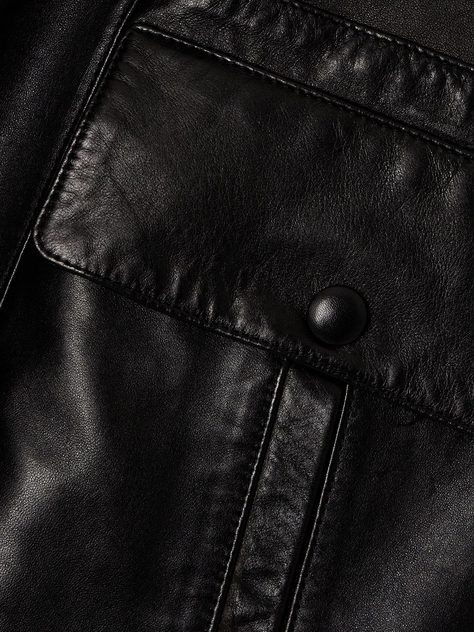 Leather jacket Black - 5
