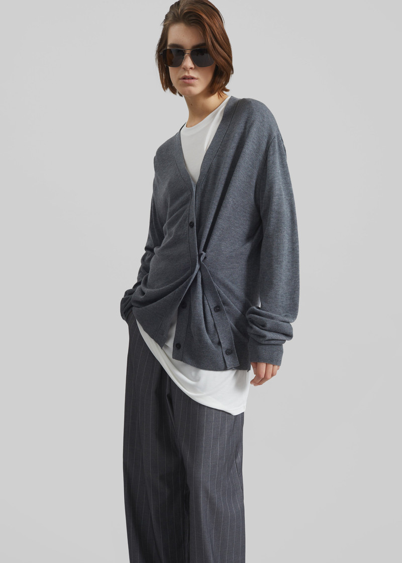 Calvane Two-Way Cardigan - Grey 5
