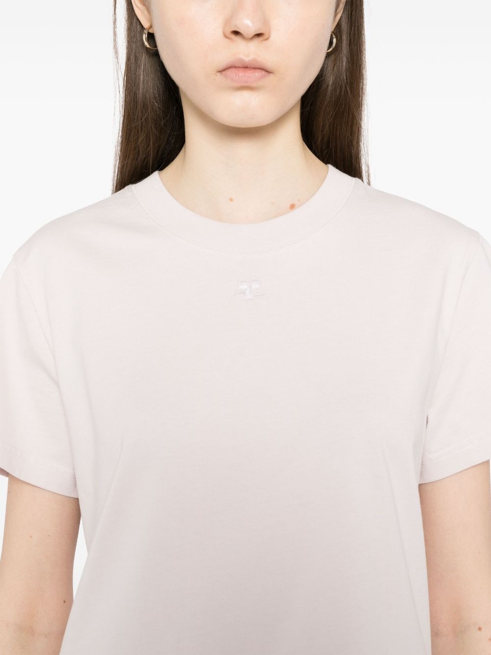 logo-embroidered T-shirt - 5