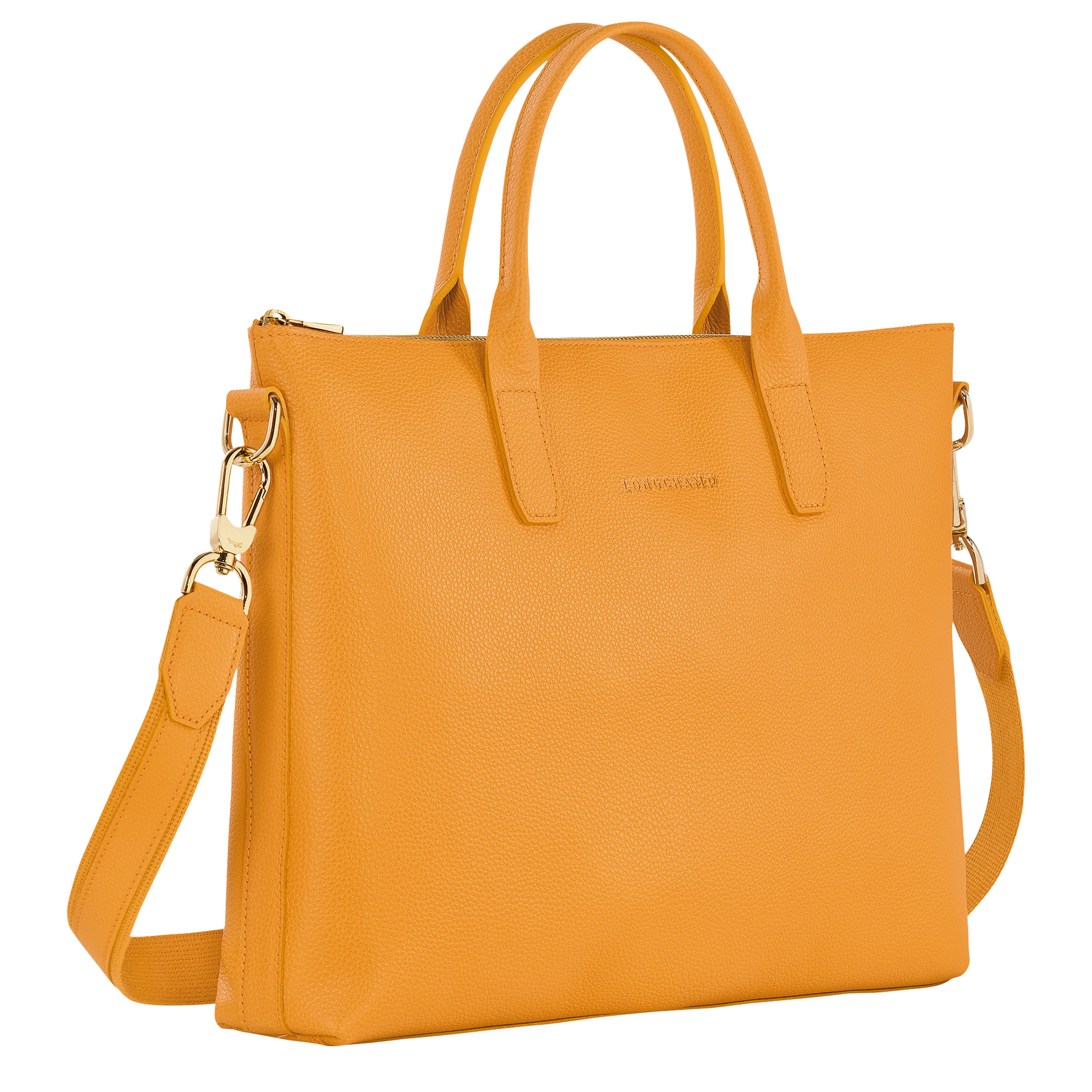 Le Foulonné S Briefcase Apricot - Leather - 2