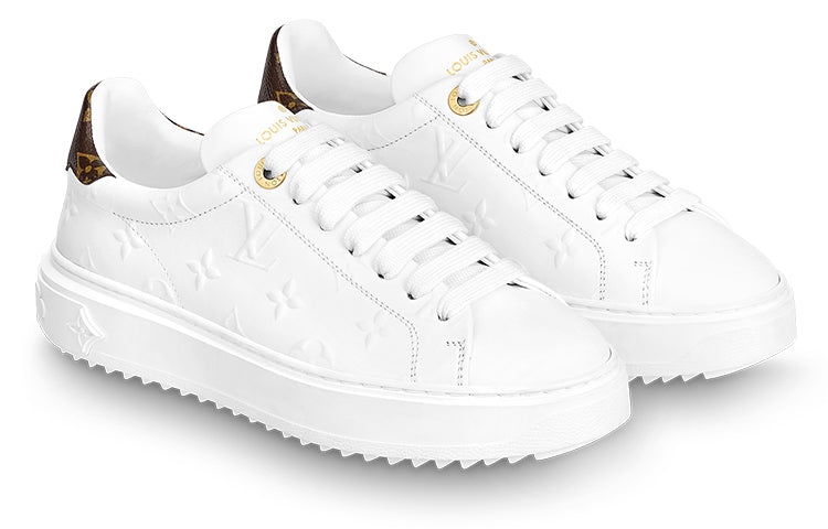 (WMNS) LOUIS VUITTON Time Out Sneakers 'White Monogram' 1A8VYE - 2