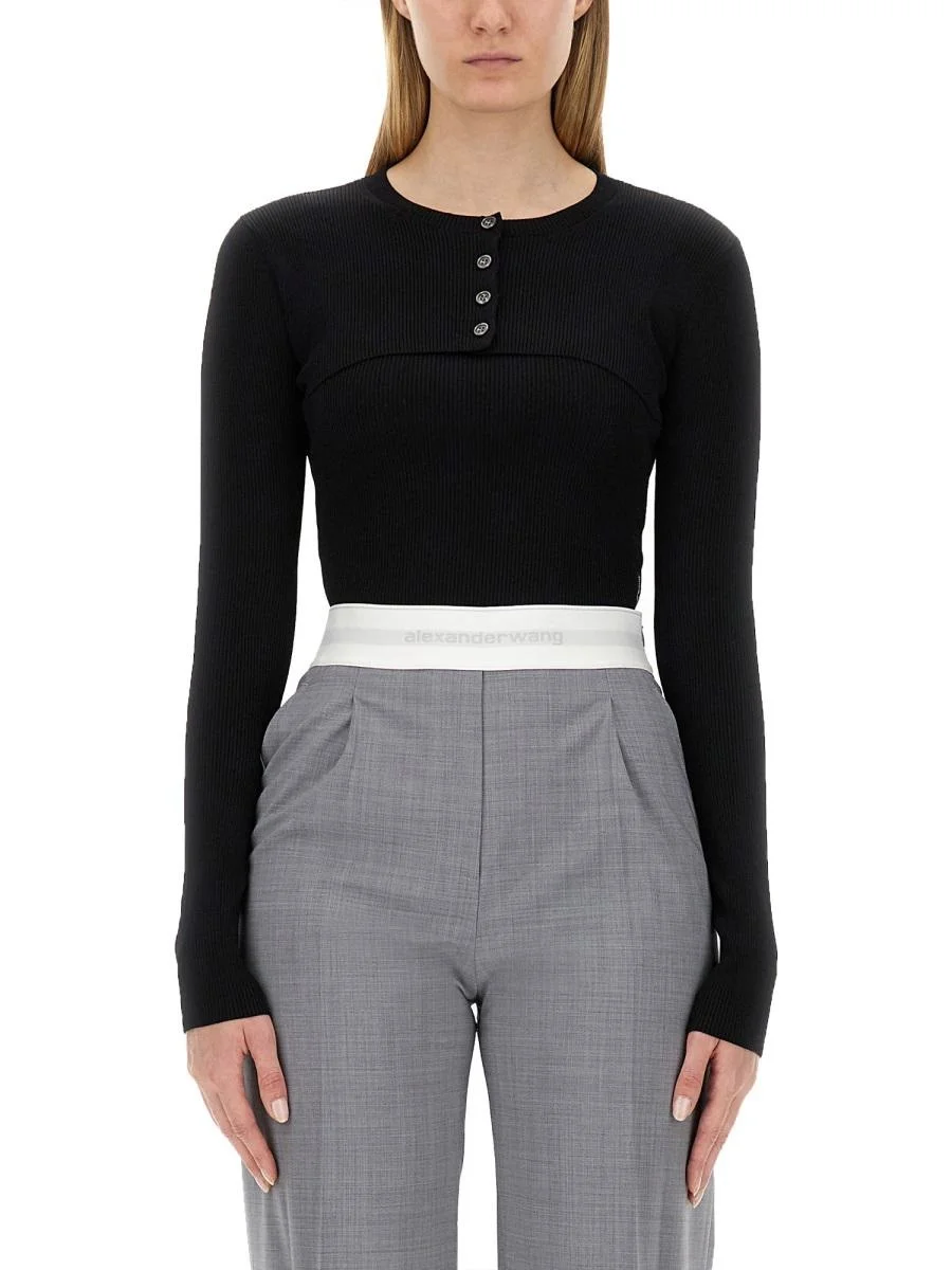 Alexander Wang Cropped Sweater - 1