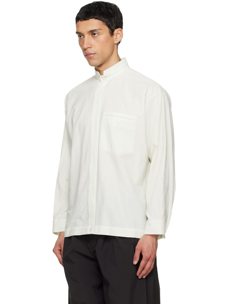 ISSEY MIYAKE Green Streamline Shirt outlook