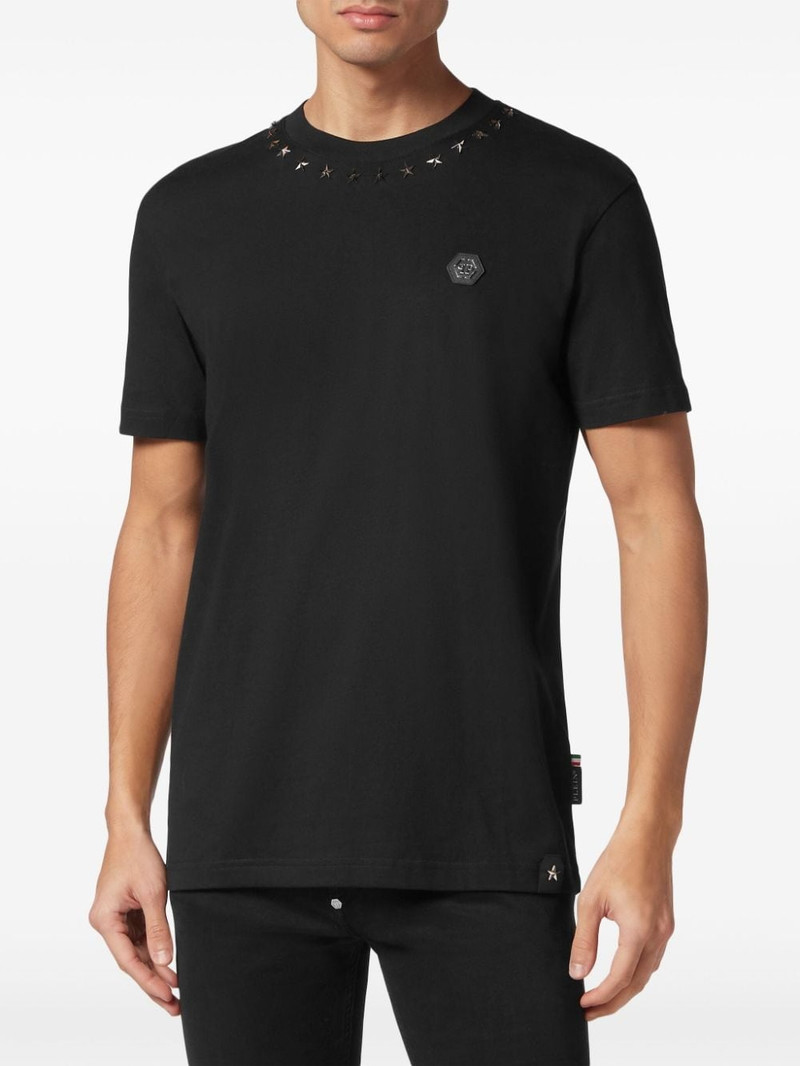 logo-appliquÃ© cotton T-shirt 3