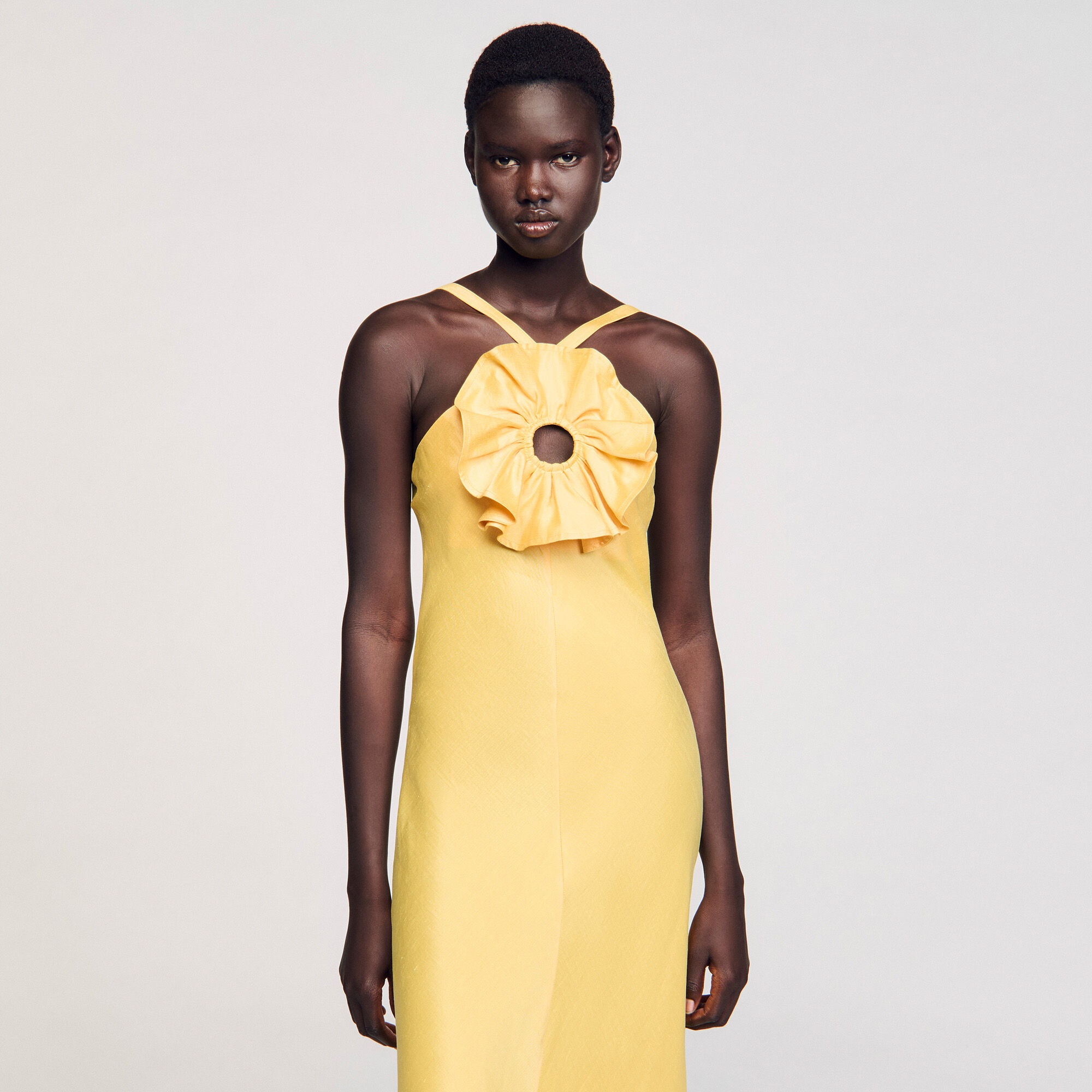 RUFFLED MAXI DRESS - 4