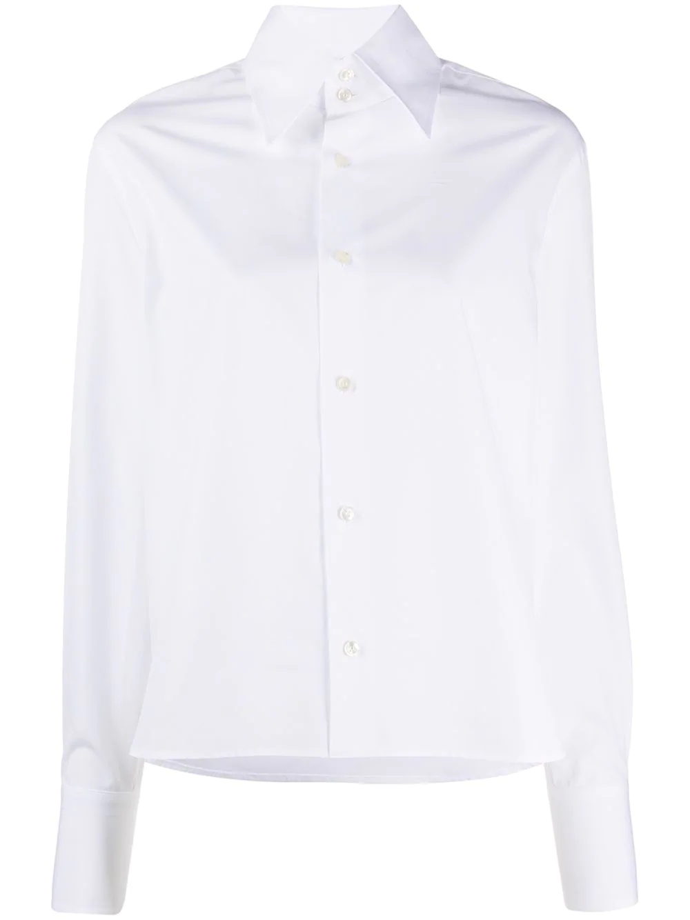 oversized pointed collar shirt - 1