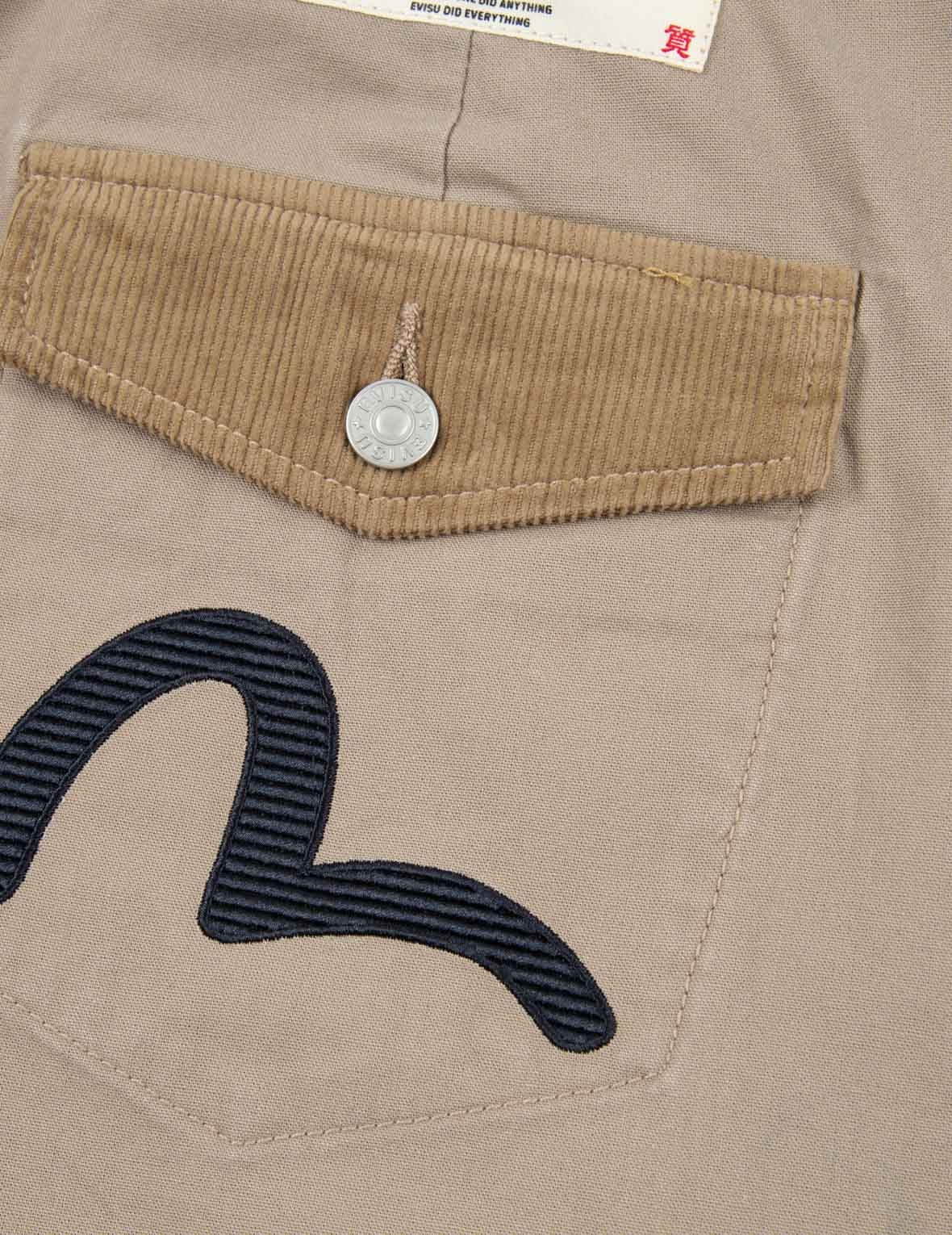 SEAGULL AND LOGO EMBROIDERY CARGO PANTS - 8