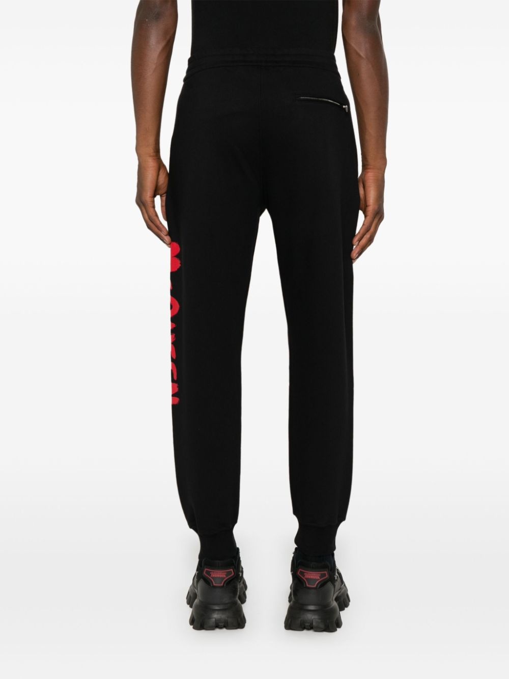 Graffiti cotton track pants - 4