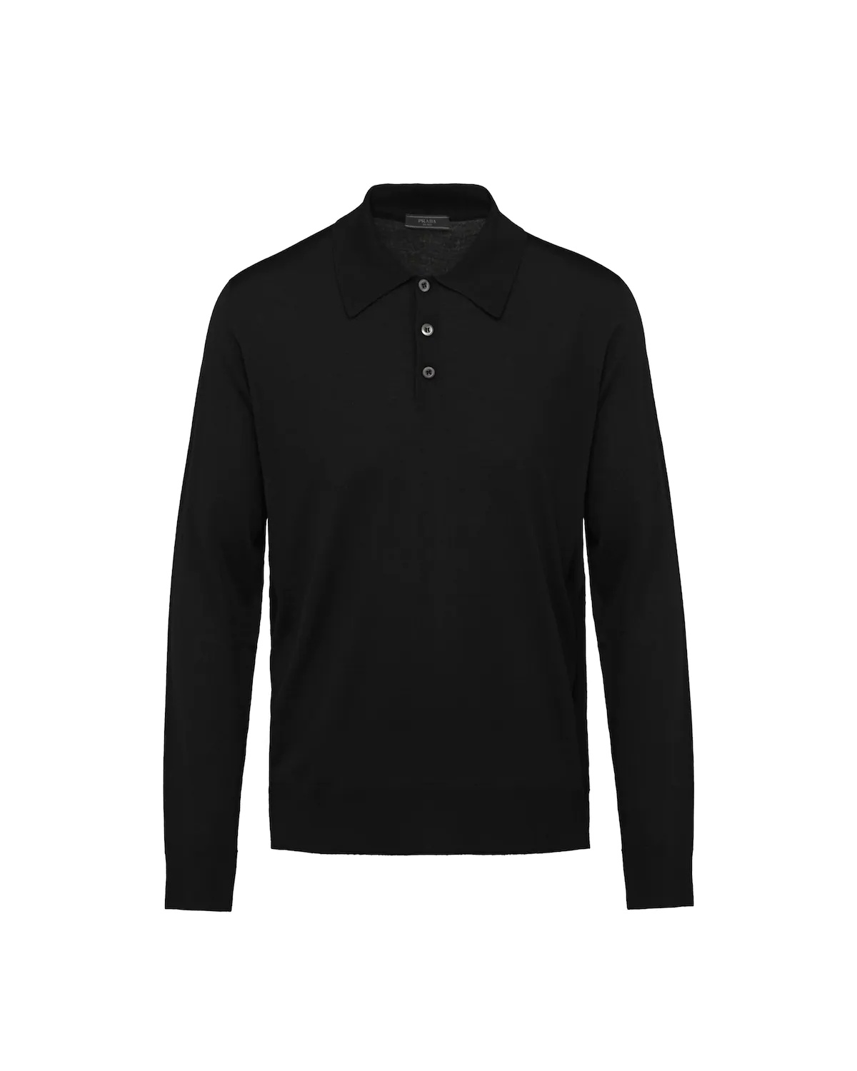 Worsted wool polo shirt - 1