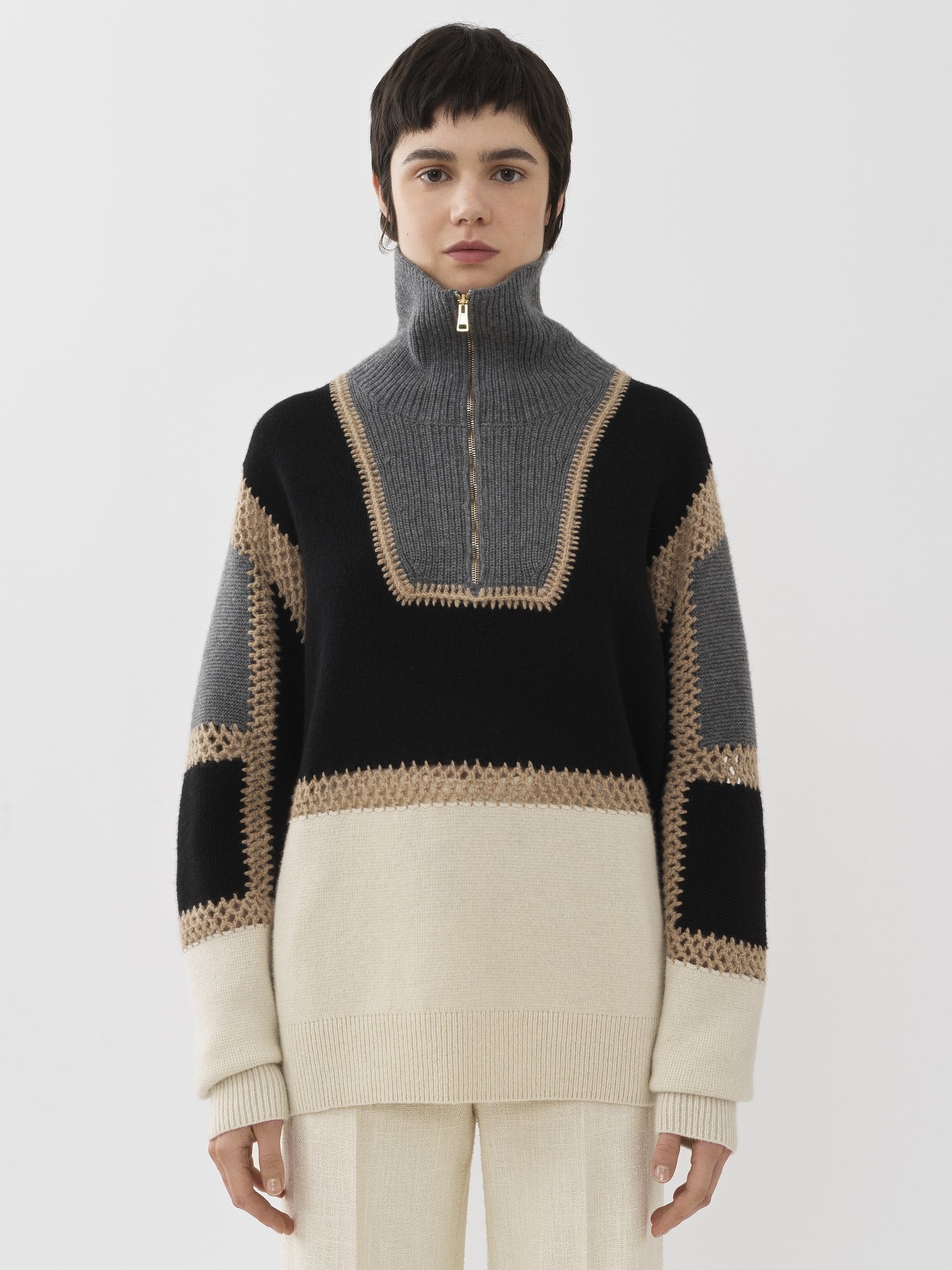 ZIPPED SWEATER - 2