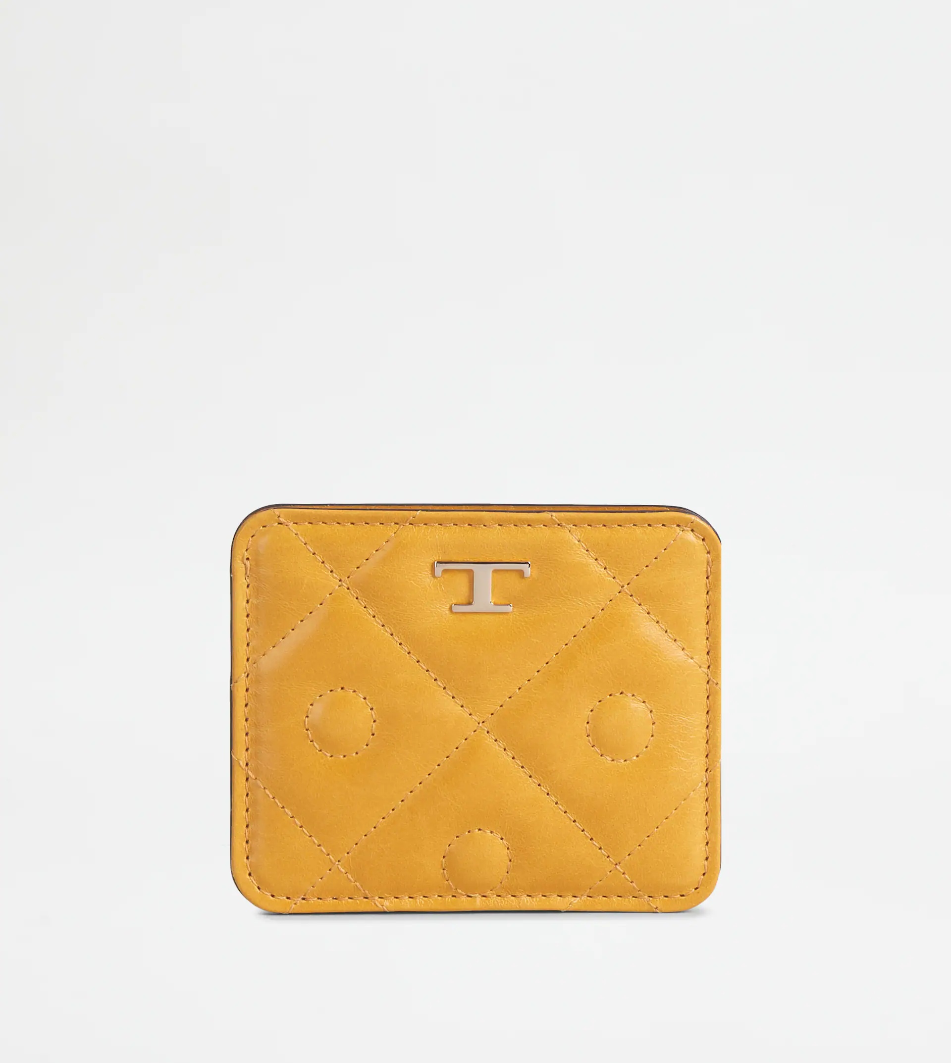 TOD'S SIGNATURE CARDHOLDER - YELLOW - 1