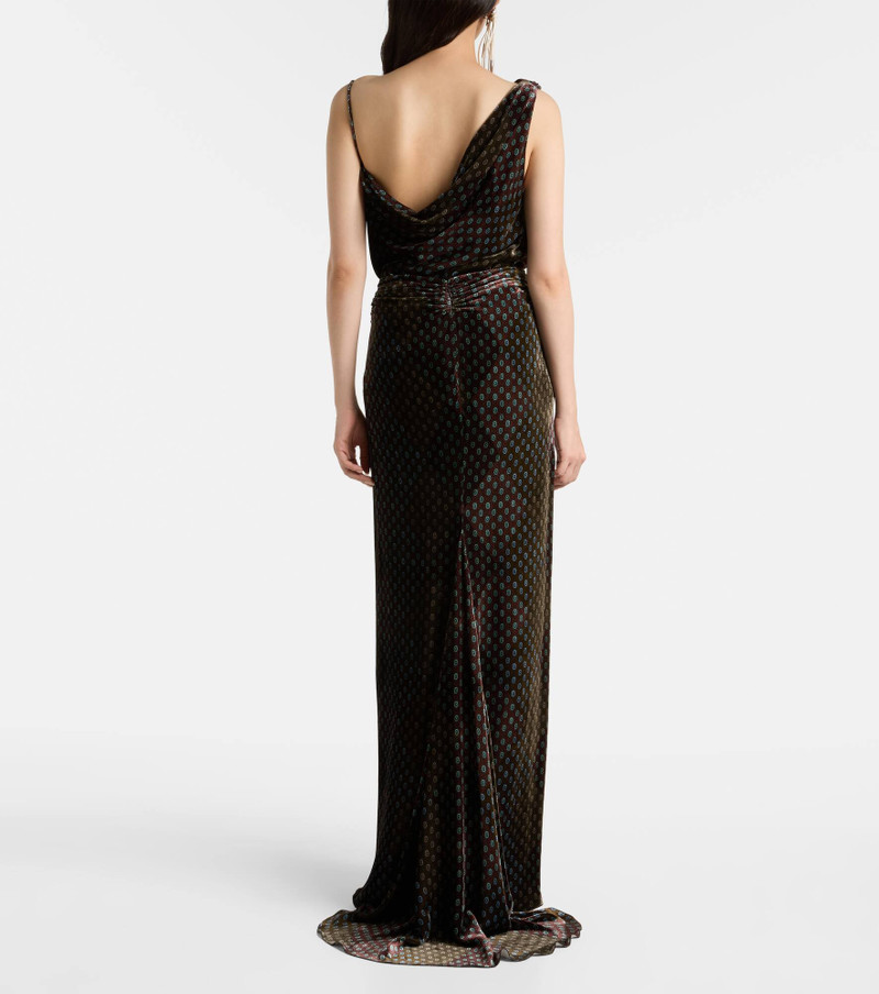 Printed satin maxi skirt 3