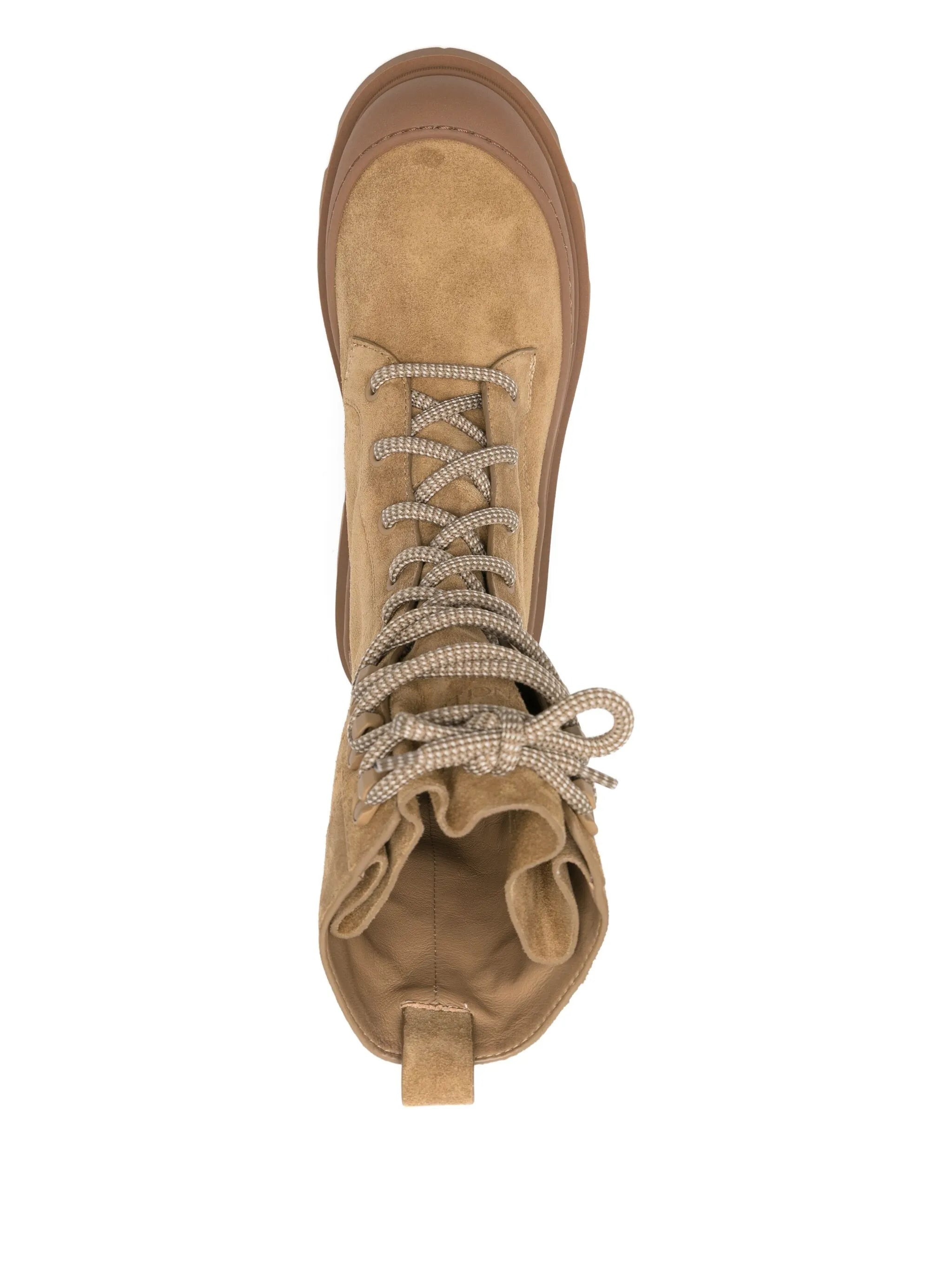 Moncler Lace-up Suede Boots - 4