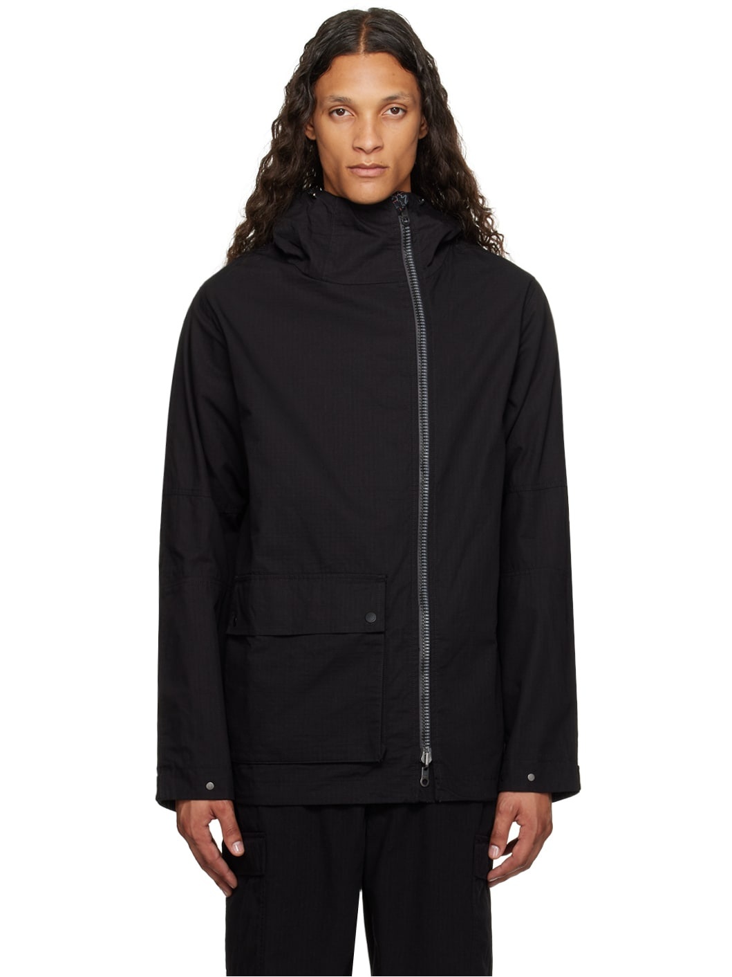 Black 5222 Cordura Asym Reversible Jacket - 1