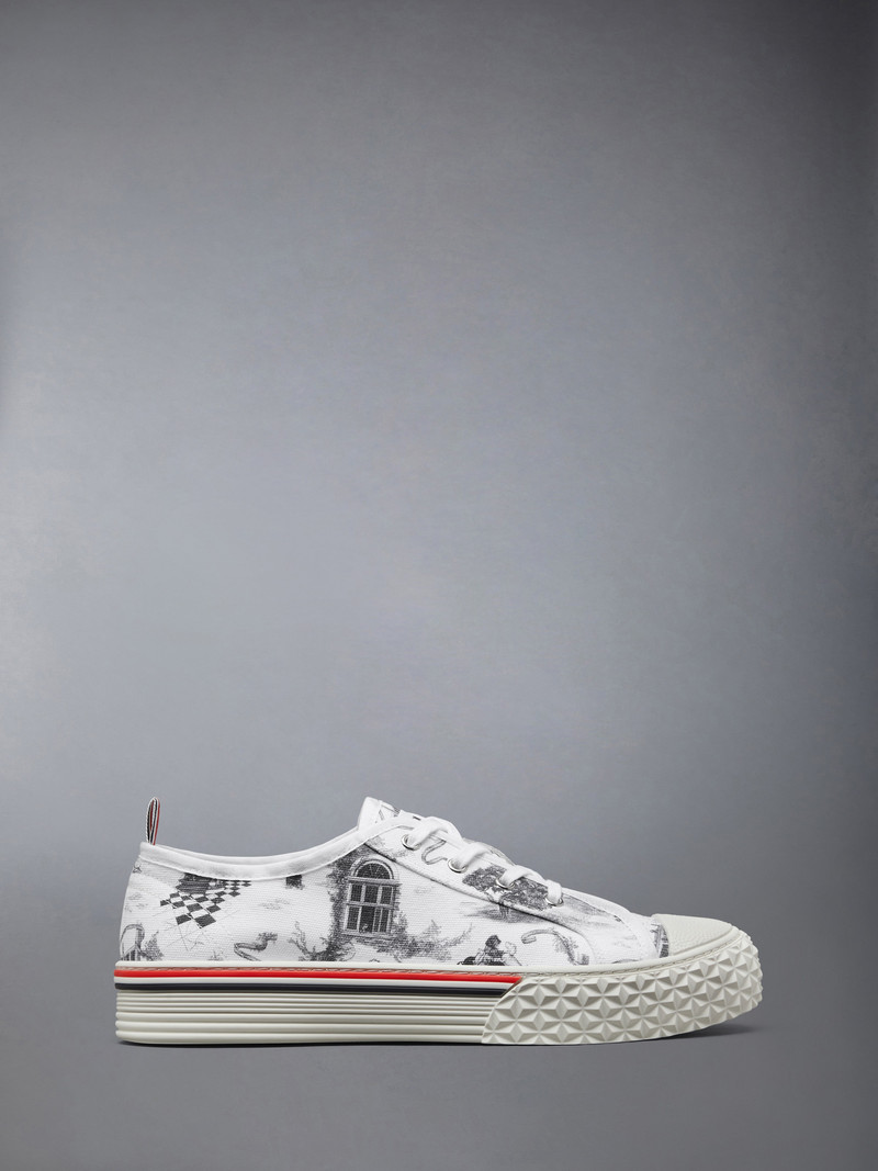 CANVAS HECTOR TOILE LOW TOP SNEAKERS 1