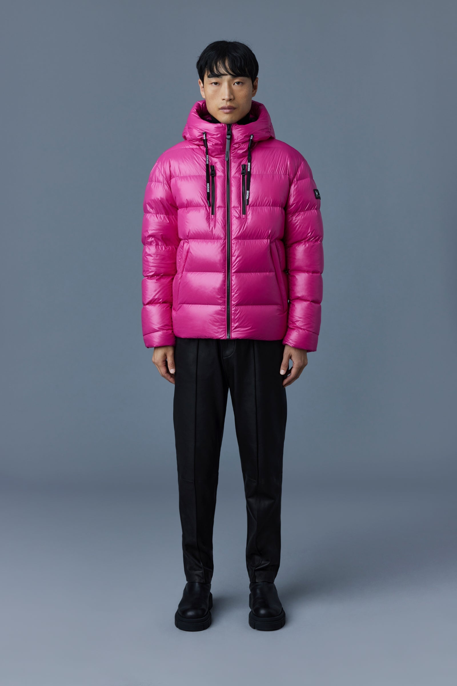 VICTOR lustrous light down jacket with hood for men - 2