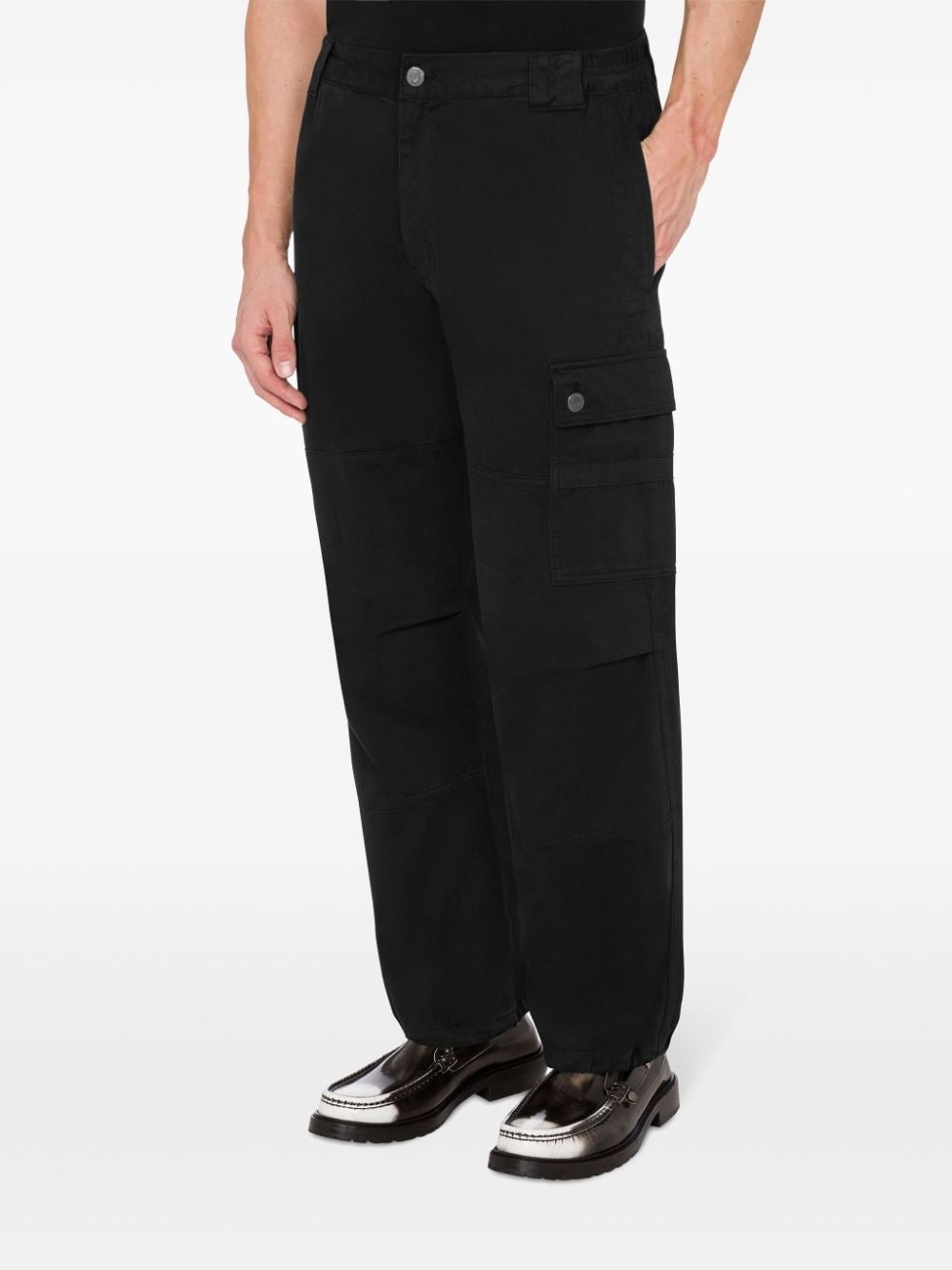 tapered-leg cargo trousers - 2