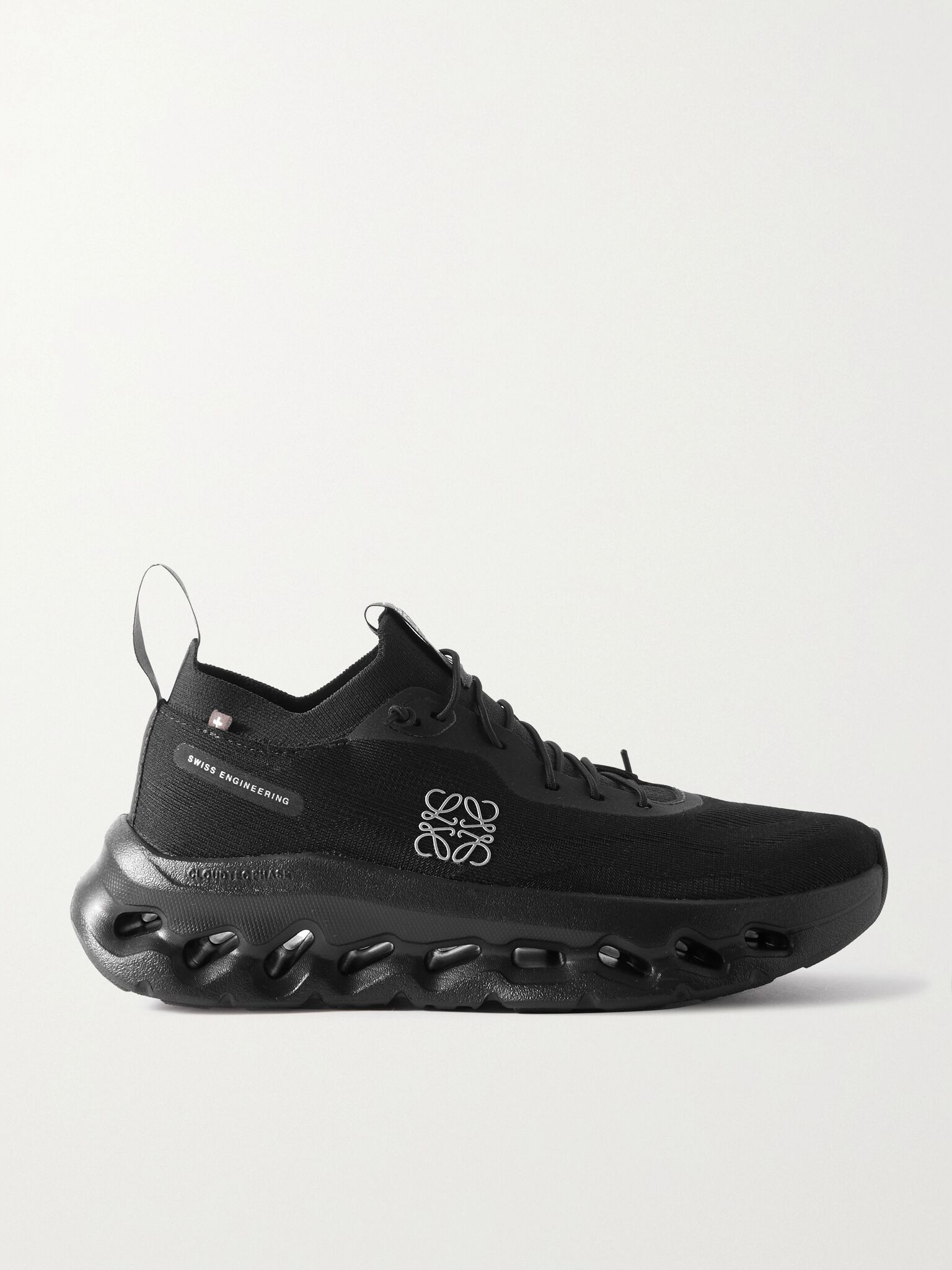 + ON Cloudtilt stretch recycled-knit sneakers Black - 1