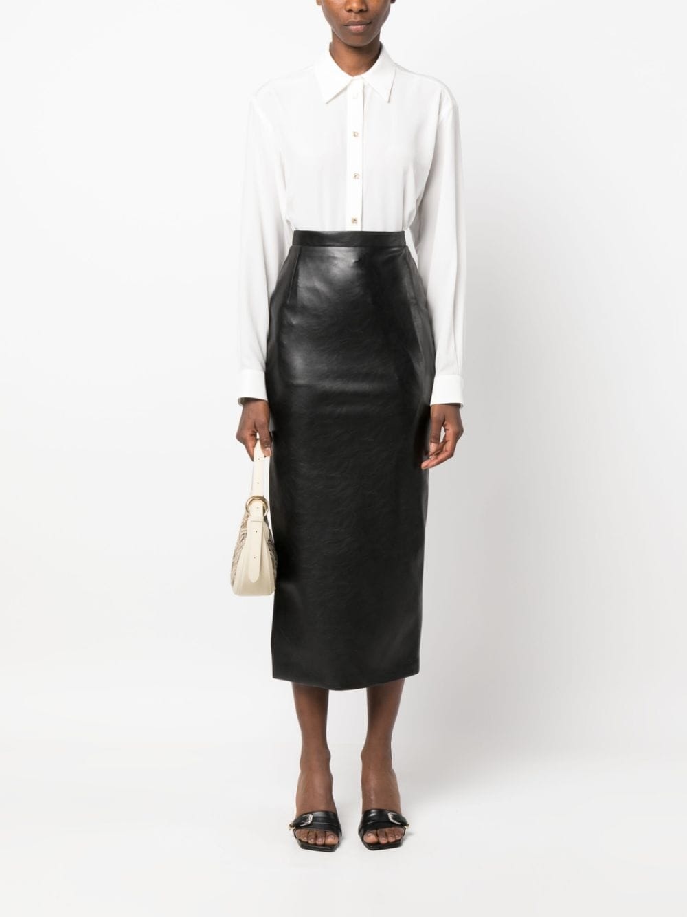 long-sleeve silk shirt - 2