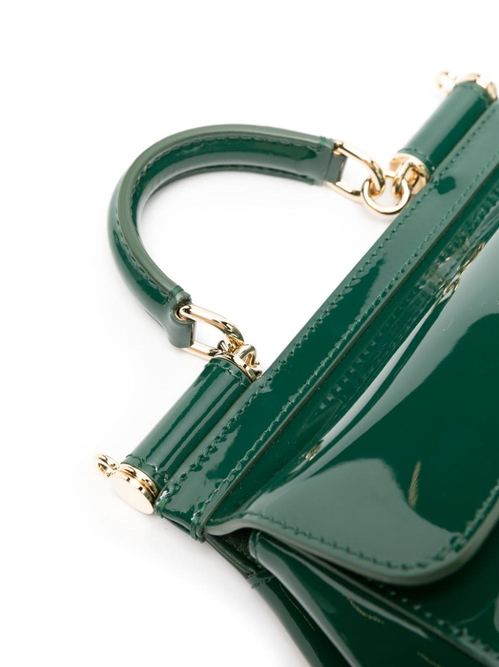 small Sicily patent-leather tote bag - 4
