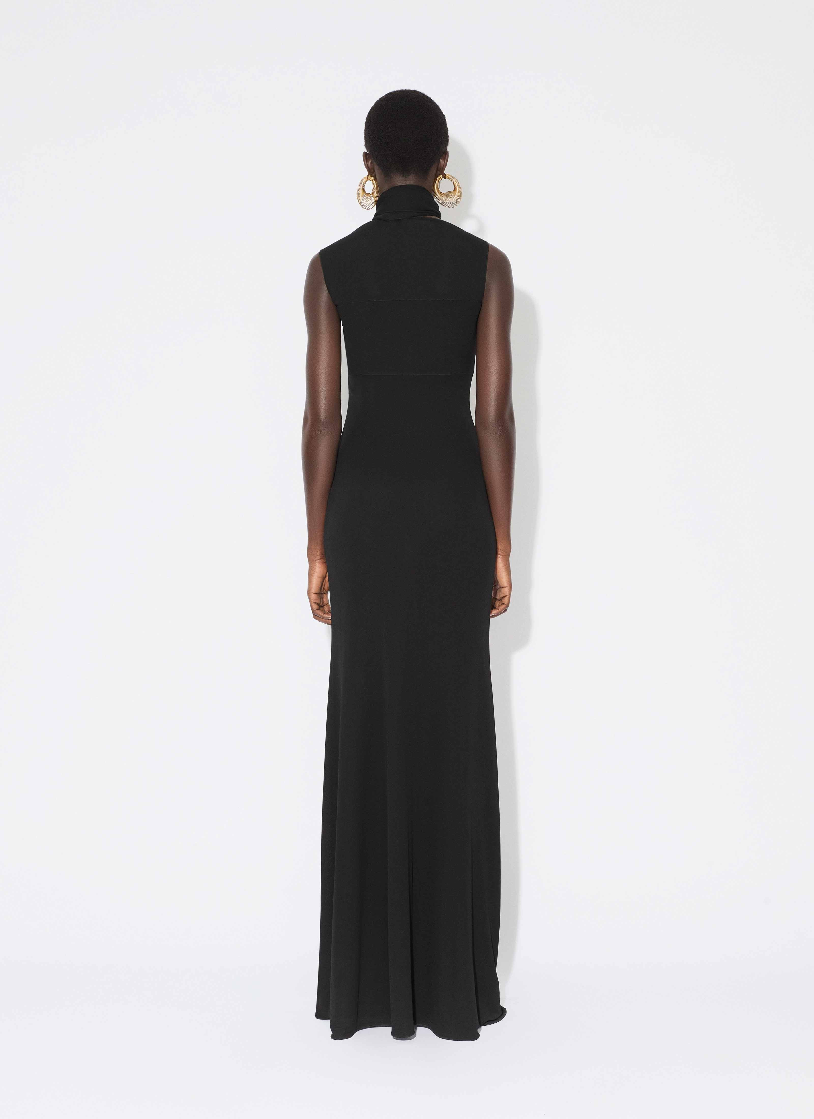 FLUID JERSEY BOW DRESS - 3