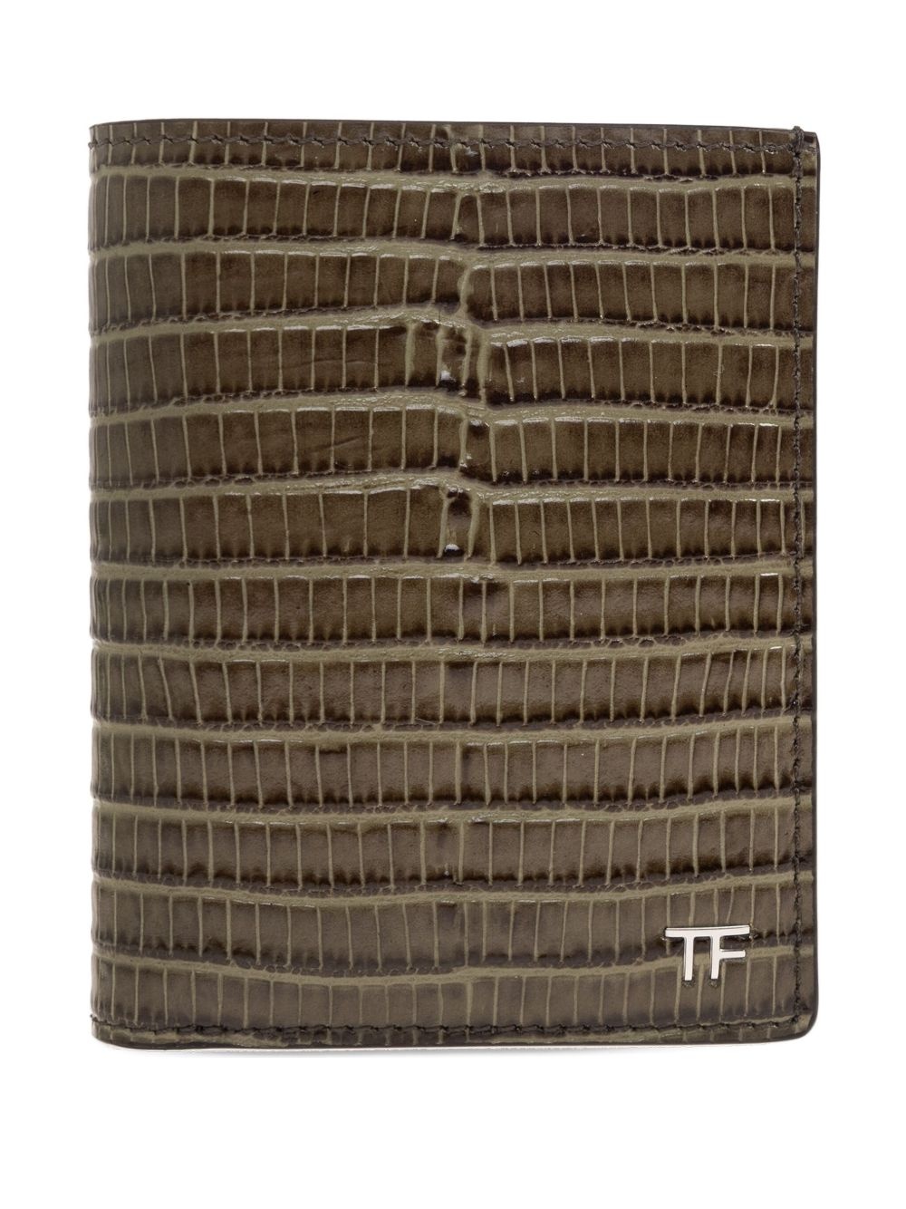 embossed leather wallet - 1