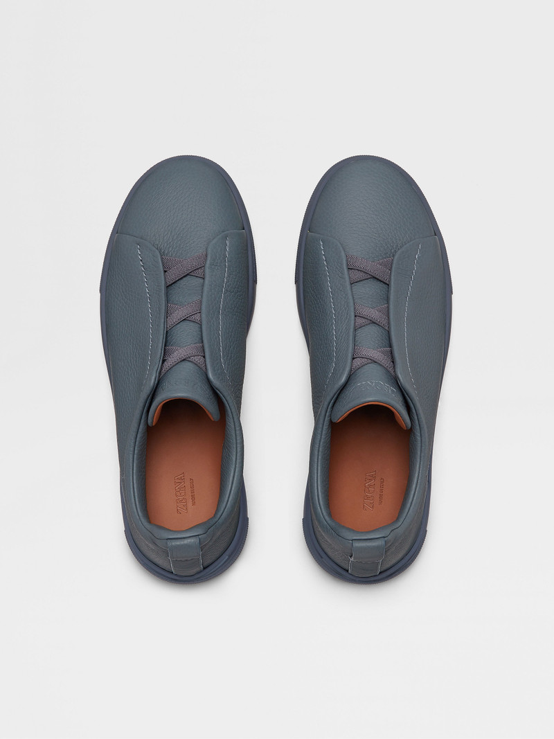 AVIO BLUE DEERSKIN TRIPLE STITCH™ SNEAKERS 3