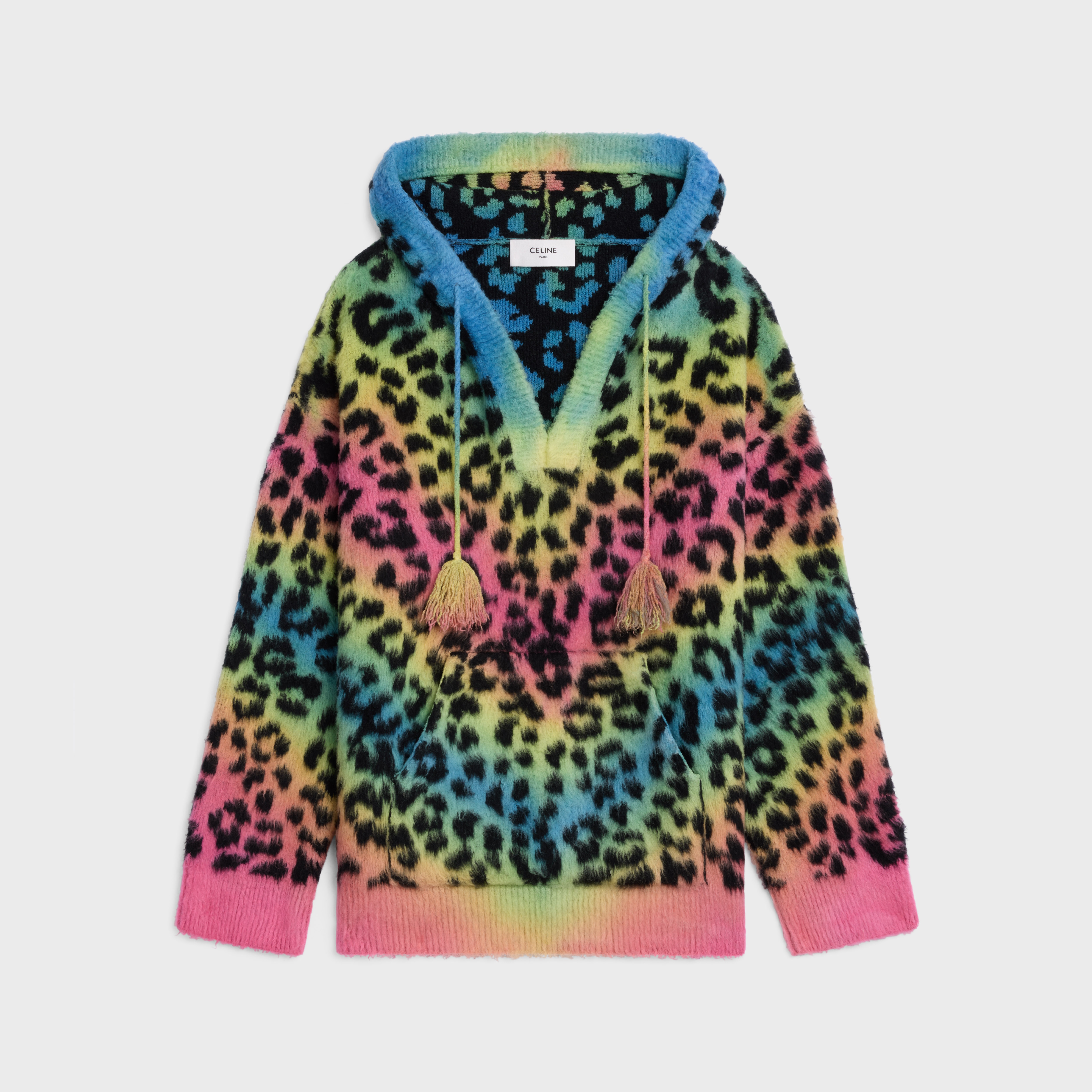 oversized baja in leopard print brushed cotton - 1
