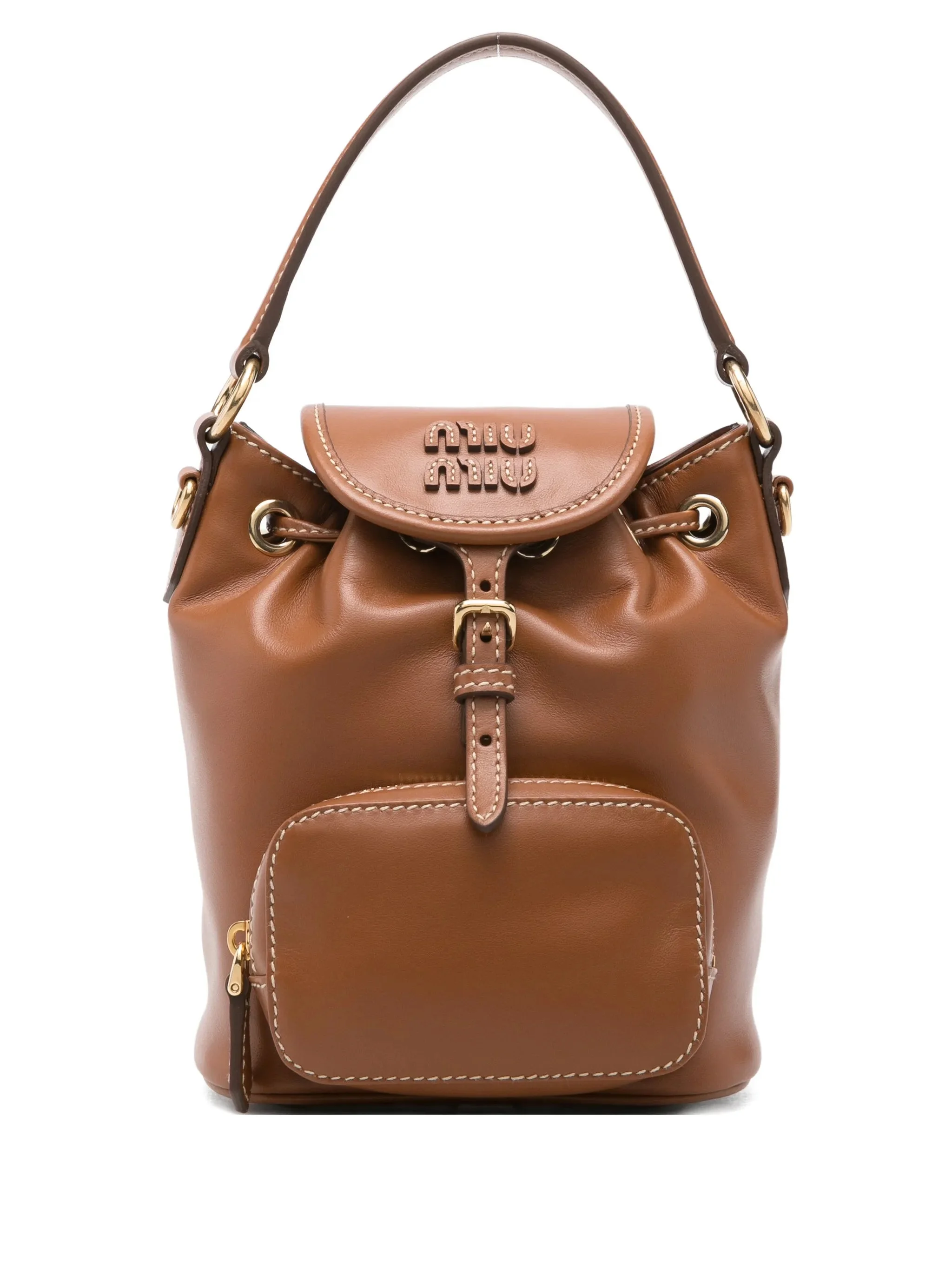Miu Miu Logo Flap-top Mini Bag - 1