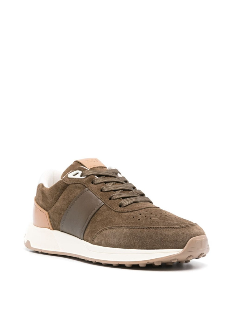 Tod's lace-up suede sneakers outlook