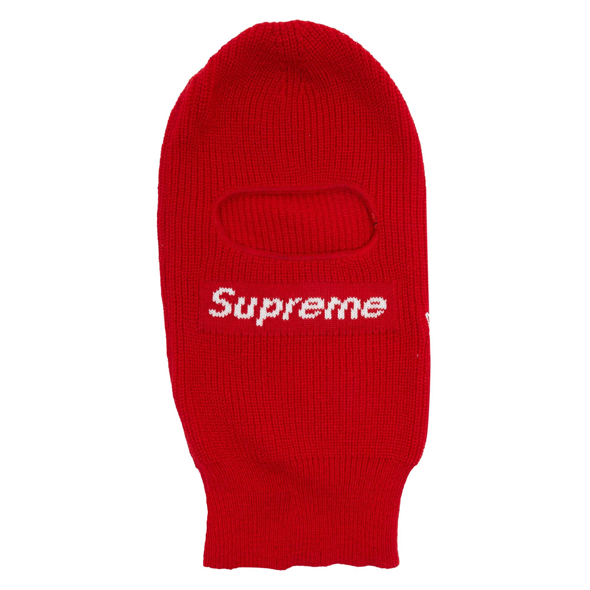 Supreme x New Era Box Logo Balaclava 'Red' - 1