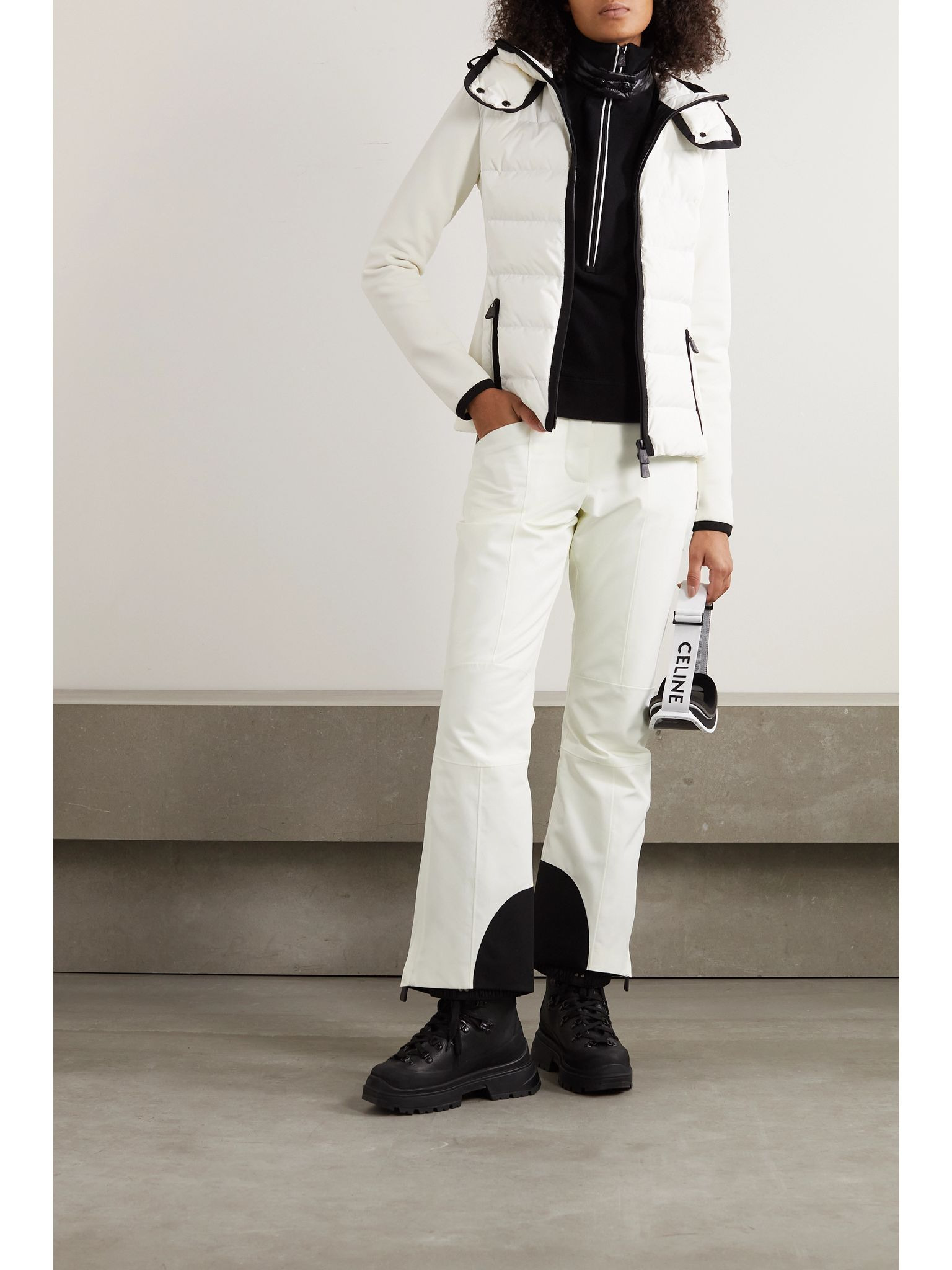 GORE-TEX Infinium high-rise flared ski pants White - 2