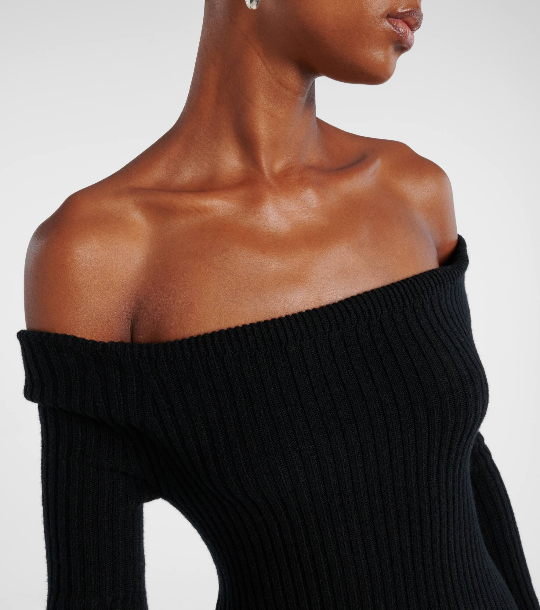 Wool and cashmere-blend maxi dress - 4