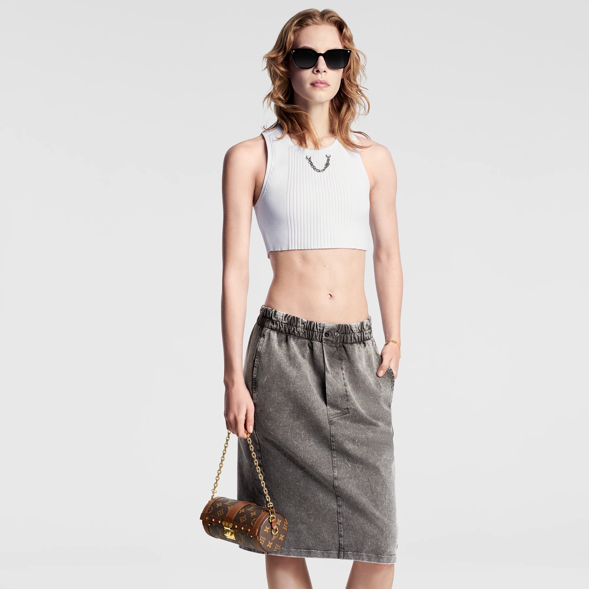 Vintage-Effect Louis Vuitton Skirt - 5