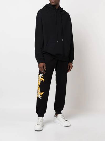 VERSACE logo-print cotton track pants outlook