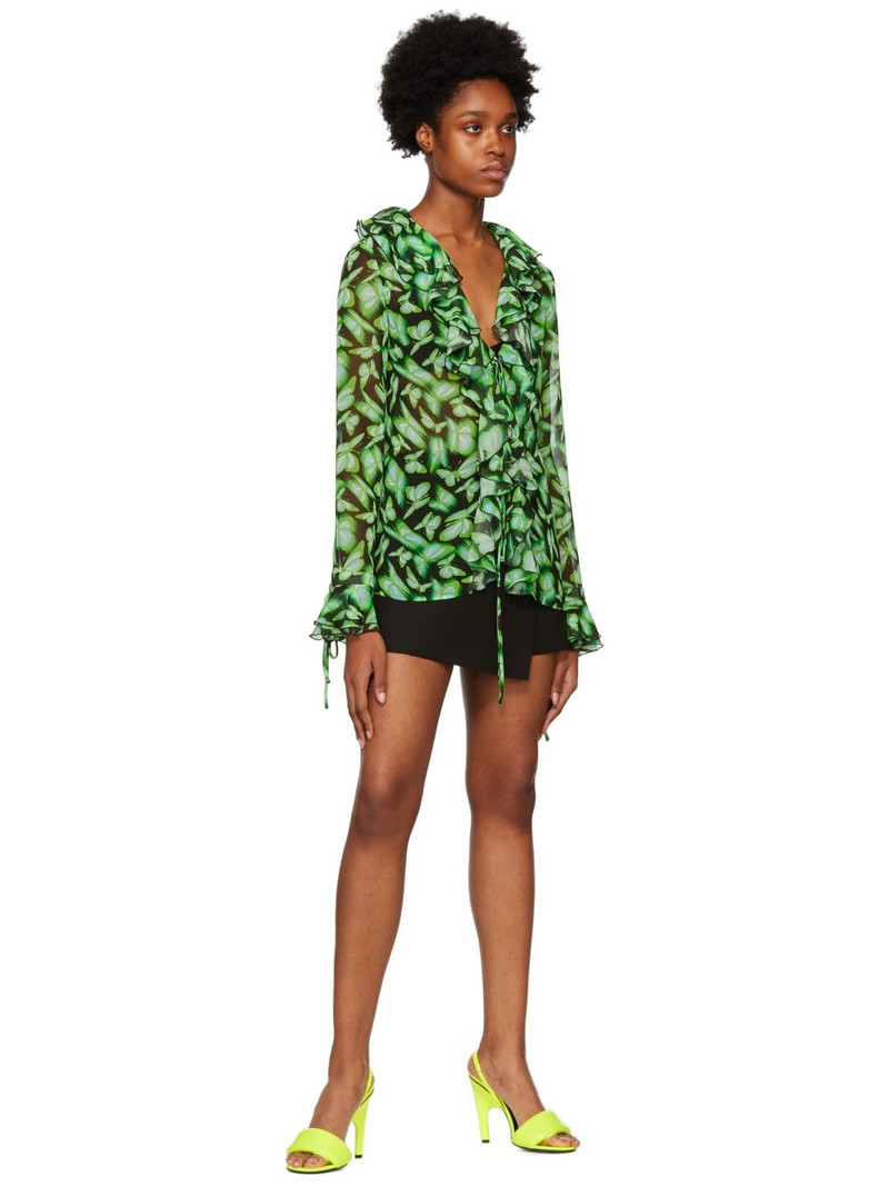 MSGM Green Camica Shirt outlook