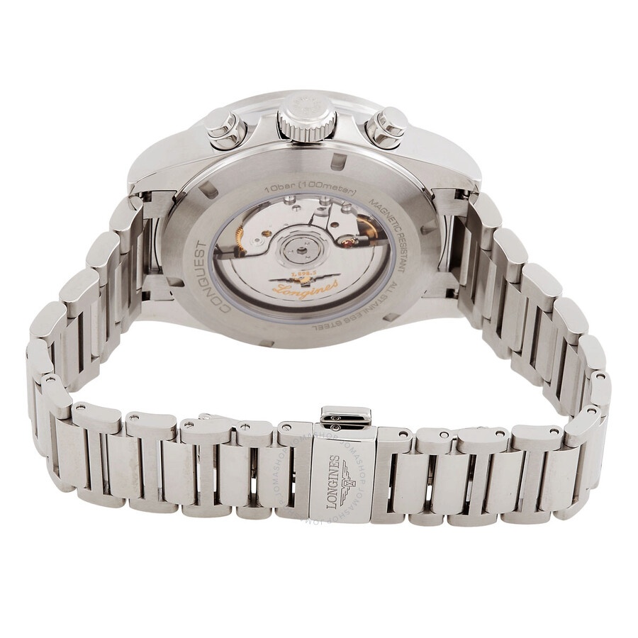 Longines Conquest Chronograph Automatic Silver Dial Men's Watch L3.835.4.98.6 - 3